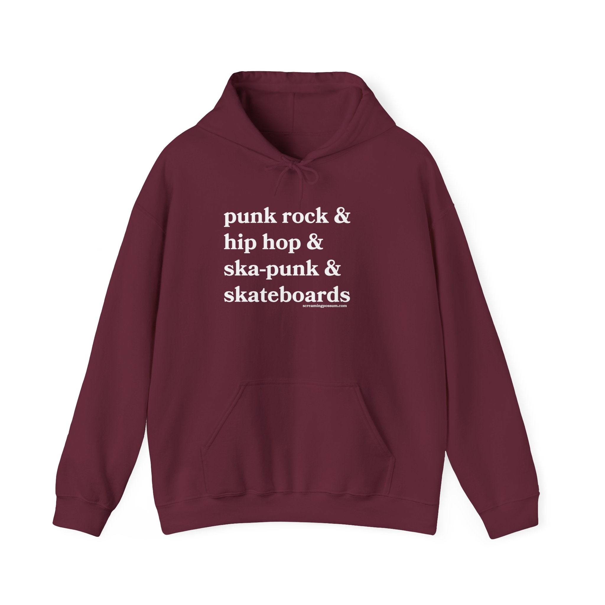 Punk Rock & Hip Hop & Ska-Punk & Skateboards Gildan Pullover Hoodie