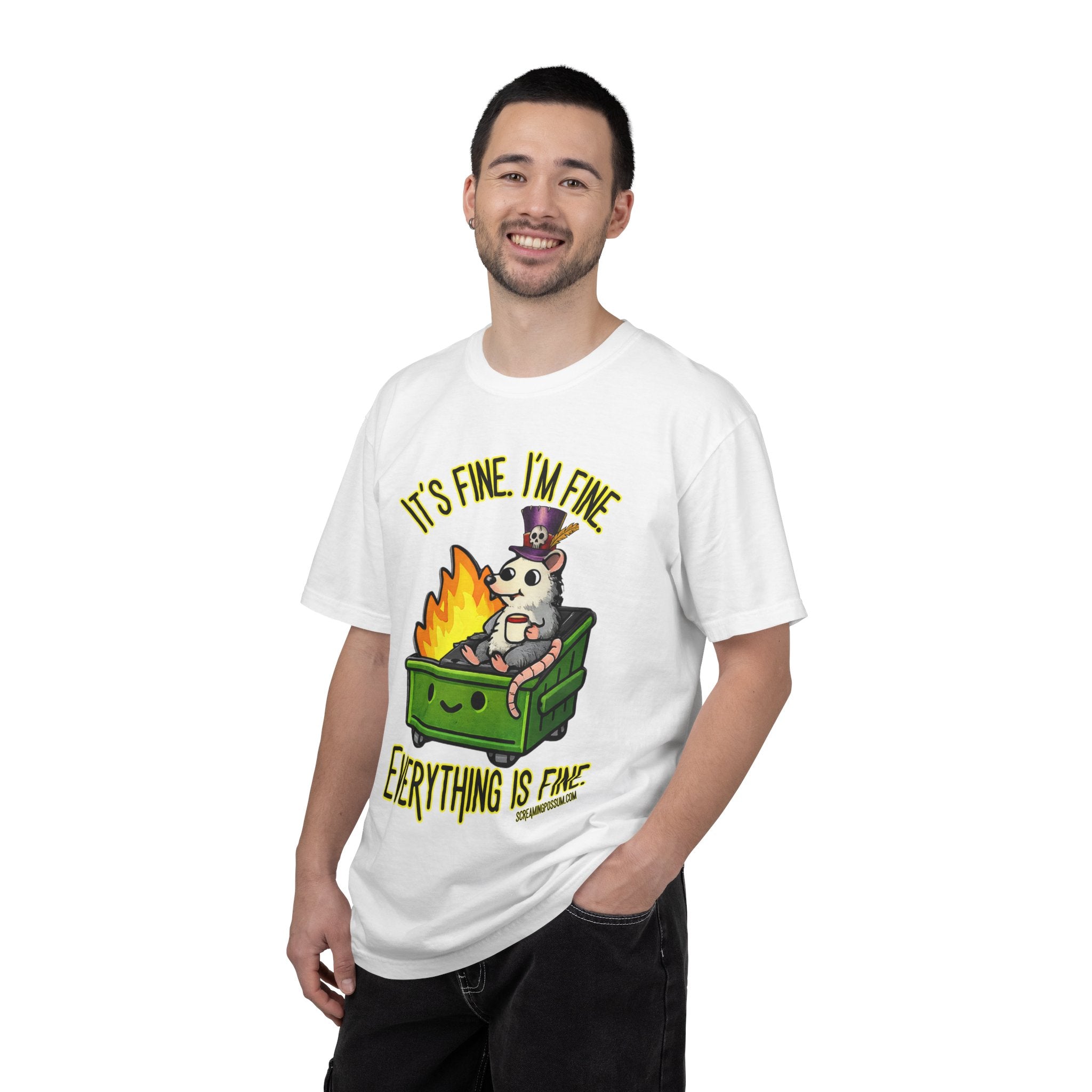 It’s Fine Dumpster Fire Comfort Colors T-Shirt
