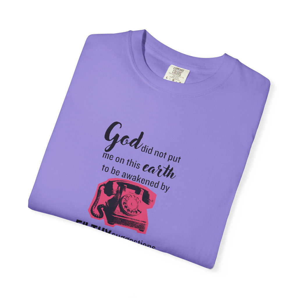Sixteen Candles "God did not put me on this earth..." 80s Movie Quote Tee on Bella + Canvas Shirt