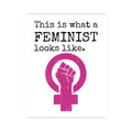 Feminist Symbol Kiss-Cut Sticker — "This is what a FEMINIST looks like."