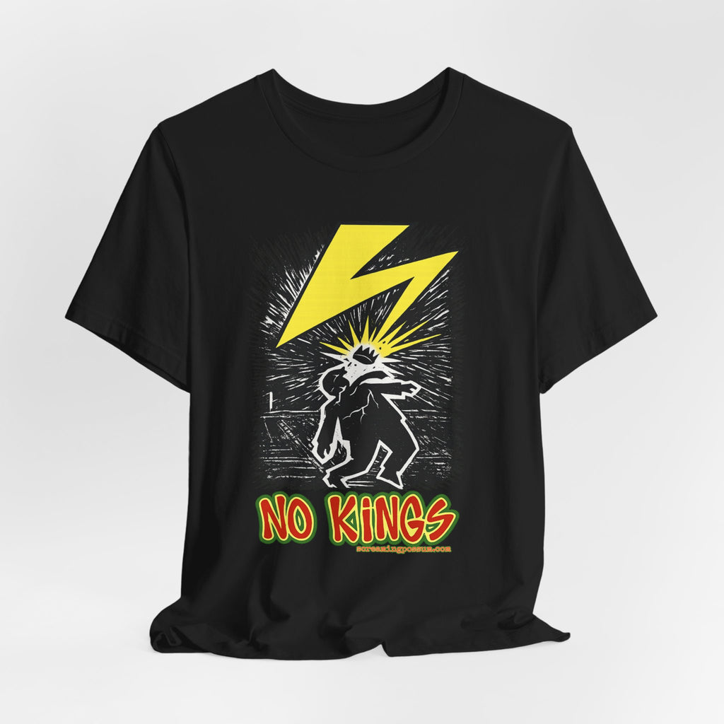 No Kings Lightning Bolt Bella + Canvas T-Shirt