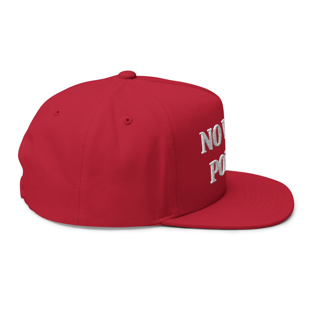 No Vote Por Él Embroidered Flatbill Snapback Hat