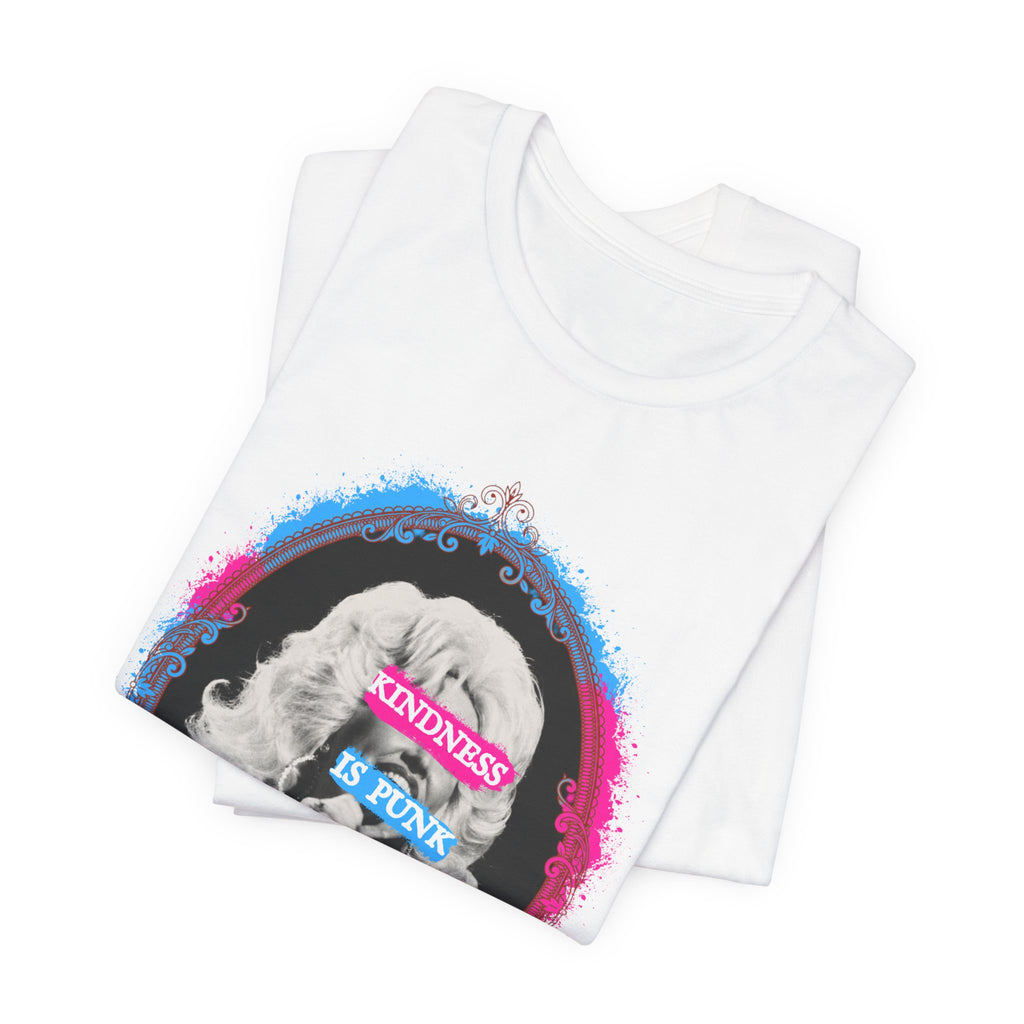 Kindness Is Punk Dolly Bella + Canvas T-Shirt - Vintage Punk Graphic Tee
