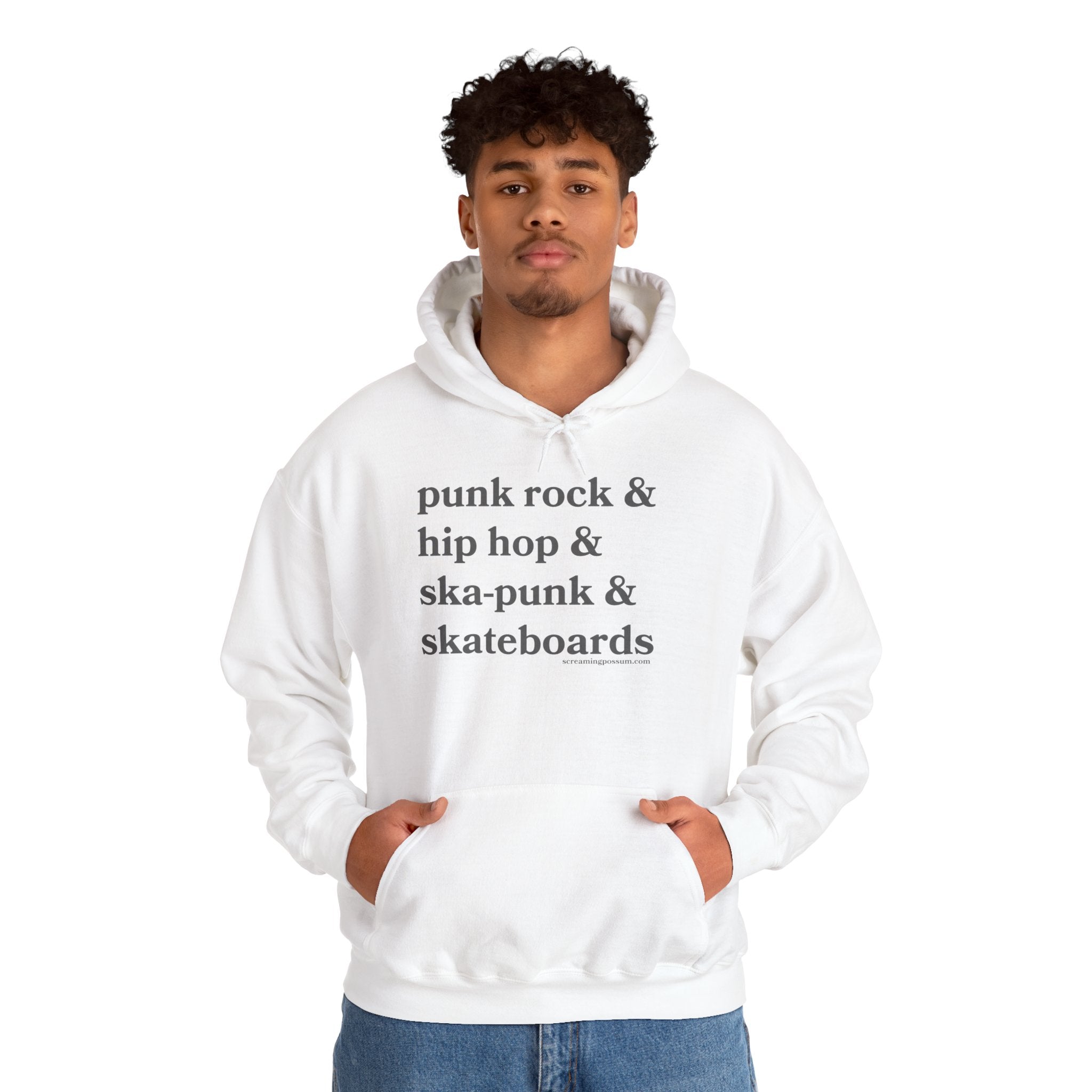 Punk Rock & Hip Hop & Ska-Punk & Skateboards Gildan Pullover Hoodie