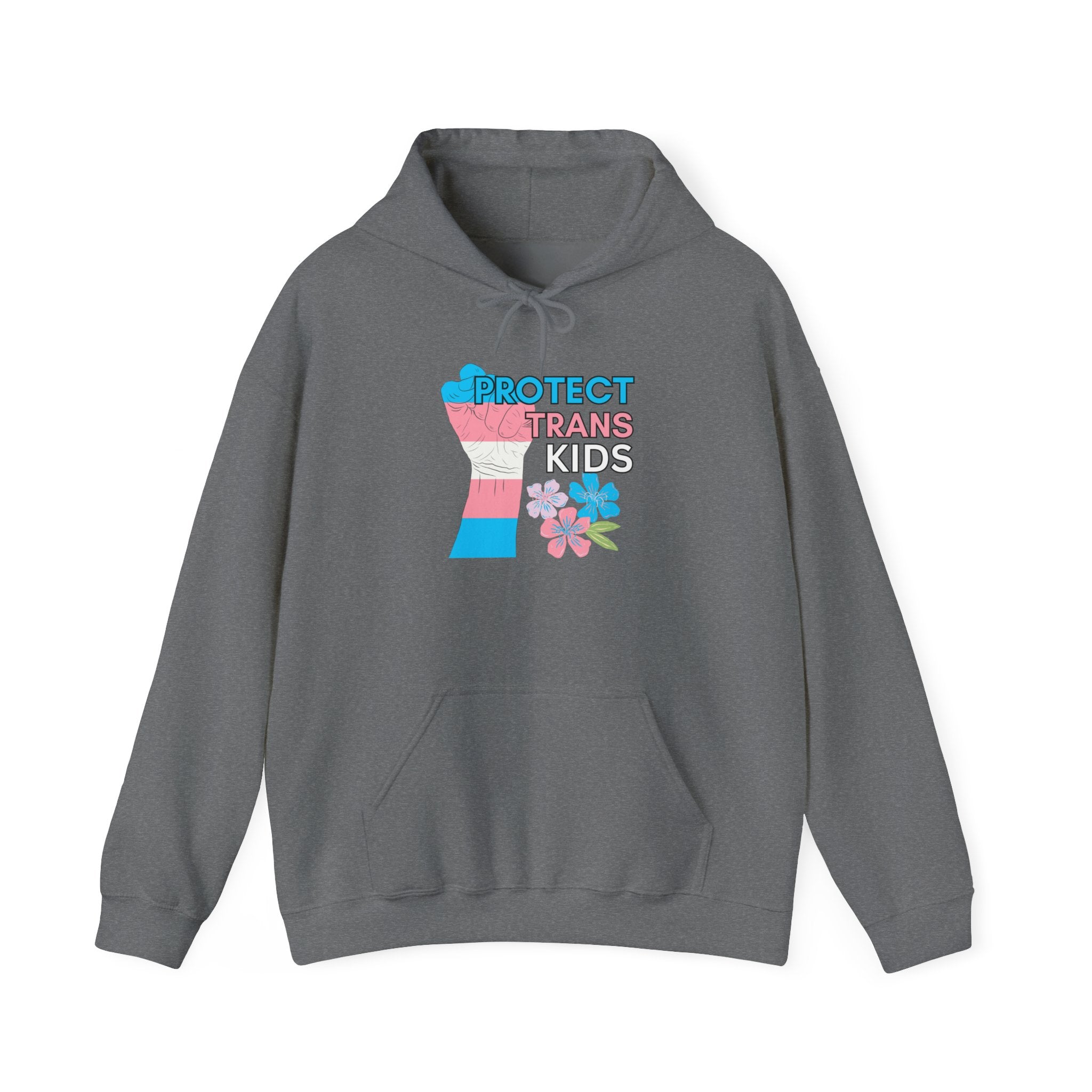 Protect Trans Kids Hoodie on Gildan Hooded Sweatshirt