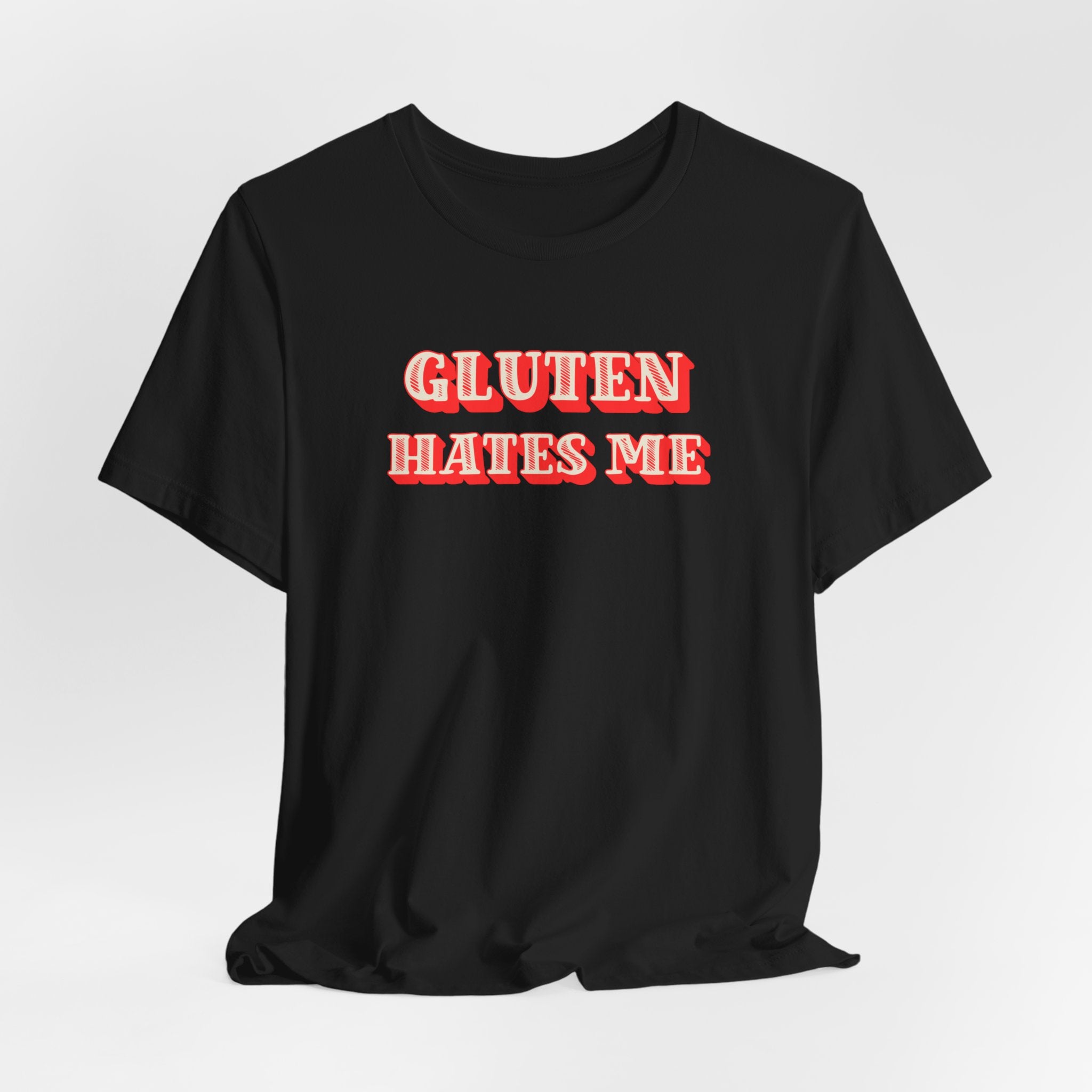 Gluten Hates Me Tee — Funny Celiac/Gluten-Free Shirt