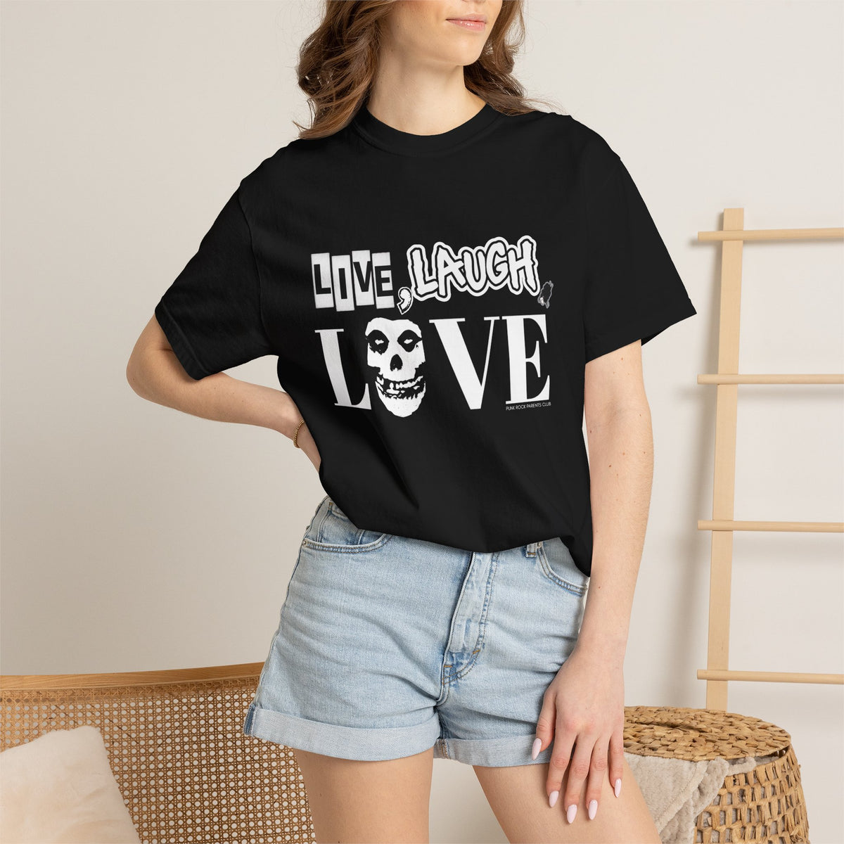 Live, Laugh, Love Punk Rock Parents Club Comfort Colors T-Shirt