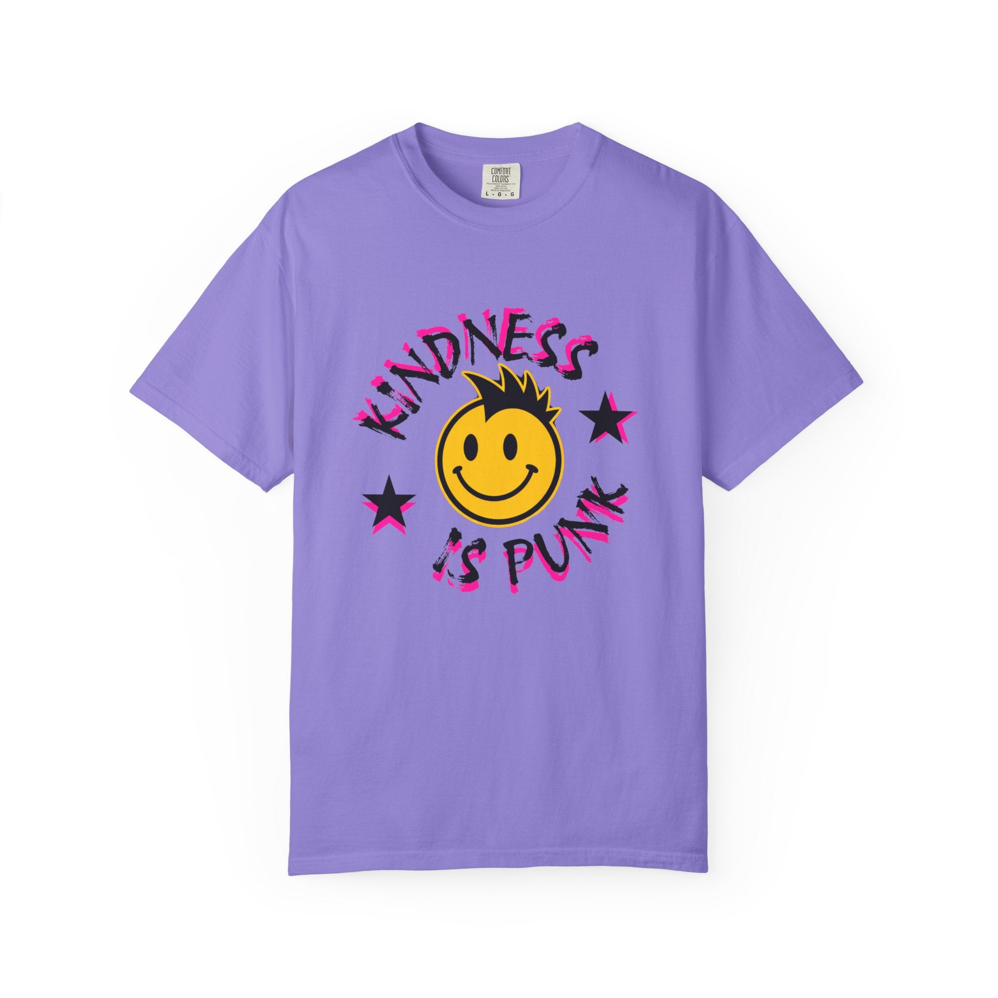 Kindness Is Punk Smiley Comfort Colors T-Shirt
