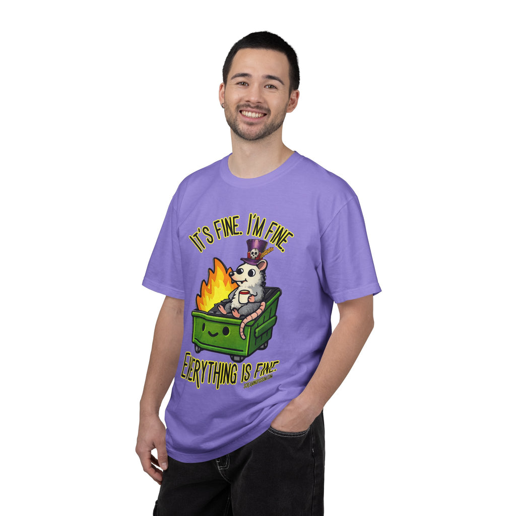 It’s Fine Dumpster Fire Comfort Colors T-Shirt