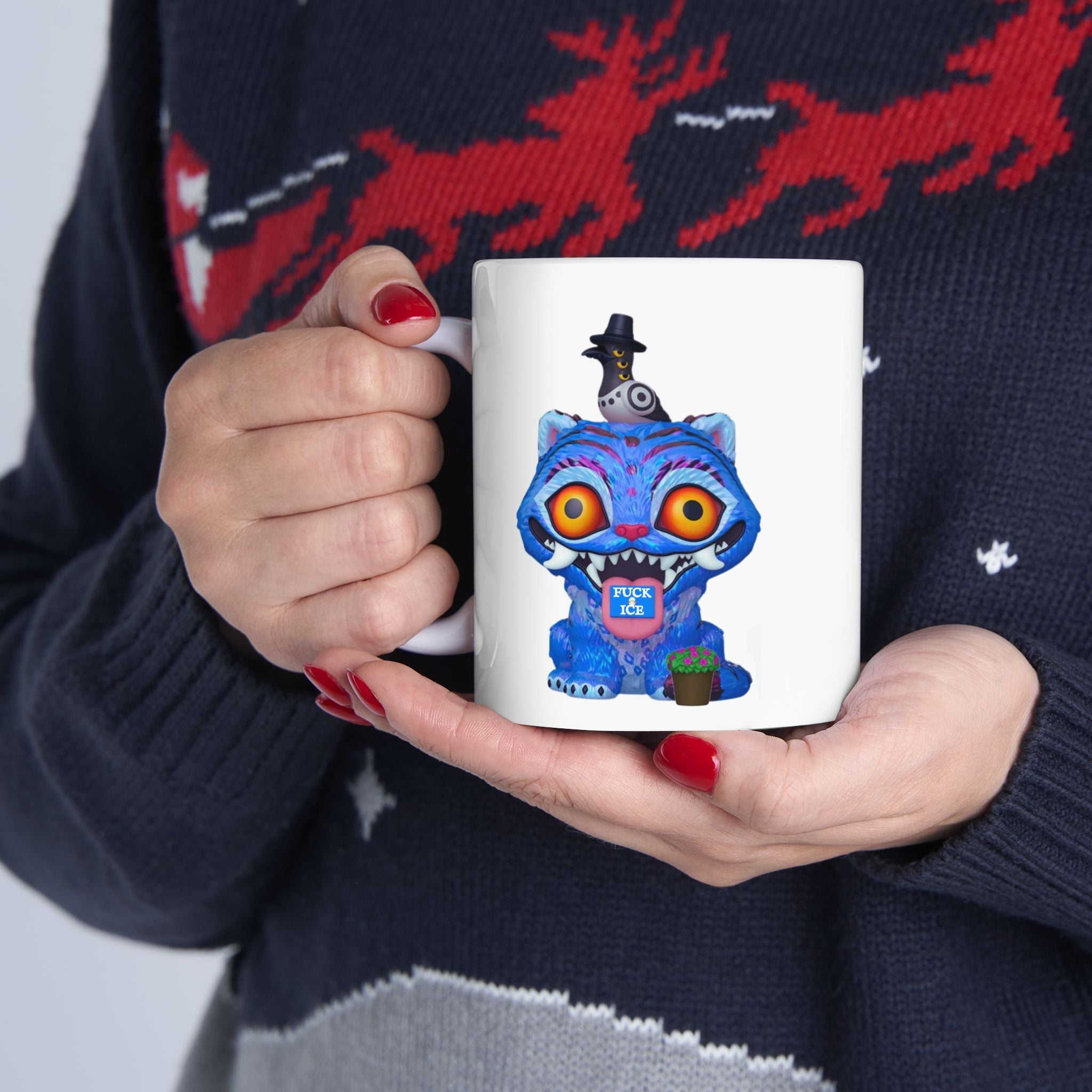 Derpy Tiger F-ck ICE Coffee Mug