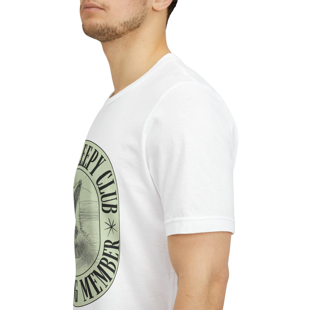 Always Sleepy Club T‑Shirt — Founding Member Yawning Possum Graphic Tee