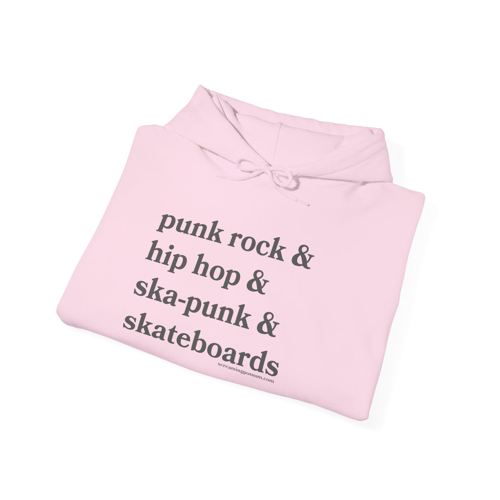 Punk Rock & Hip Hop & Ska-Punk & Skateboards Gildan Pullover Hoodie