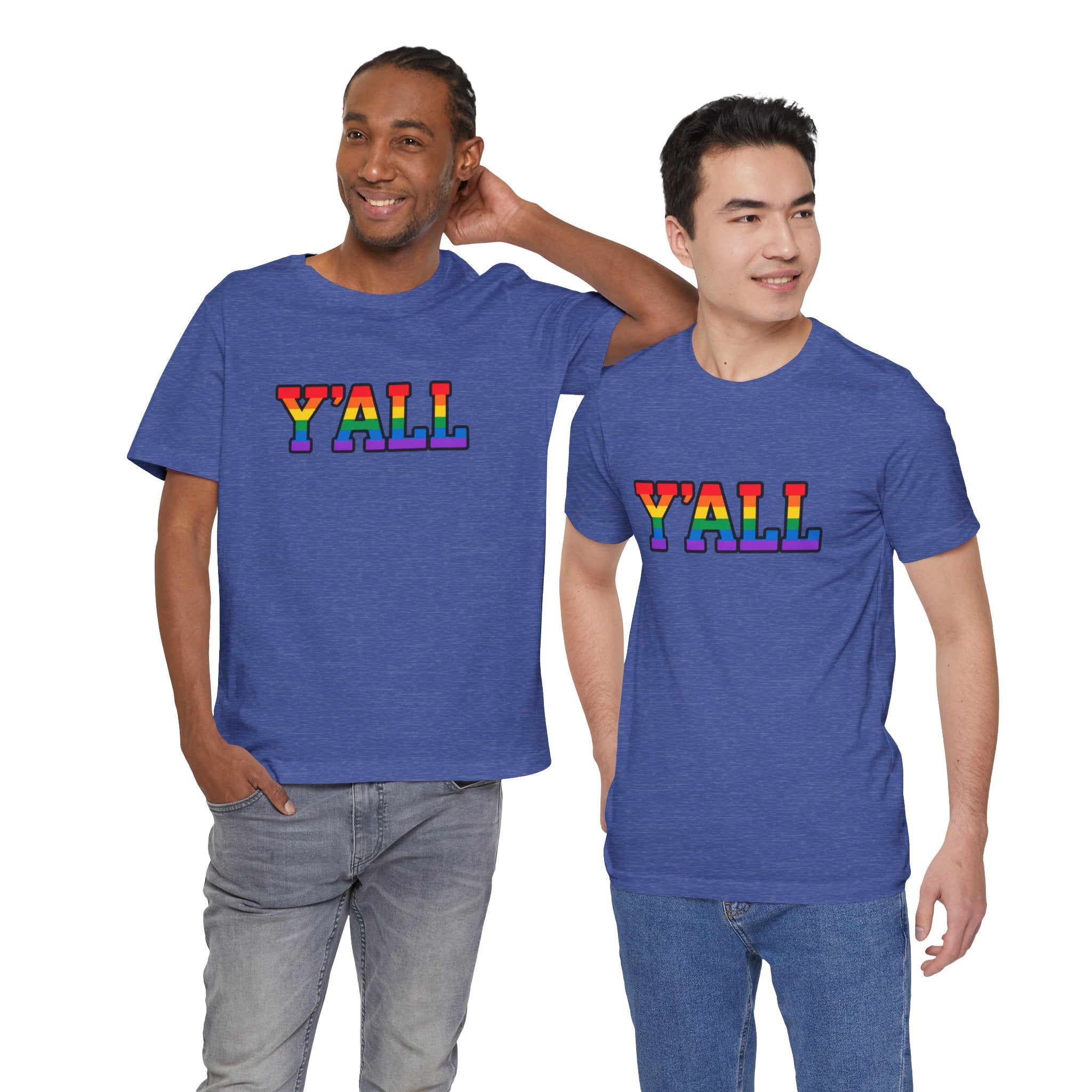 Y'ALL Rainbow Pride Bella + Canvas T-Shirt
