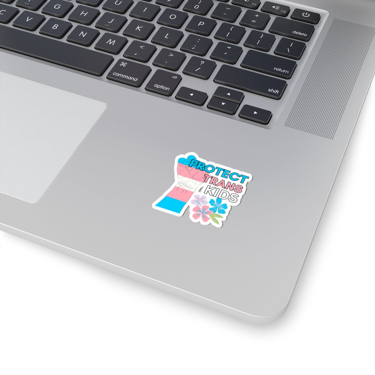 Protect Trans Kids Stickers, LGBTQ+ Advocacy Decals, Laptop Stickers, Flower Design Stickers, Pride Accessories