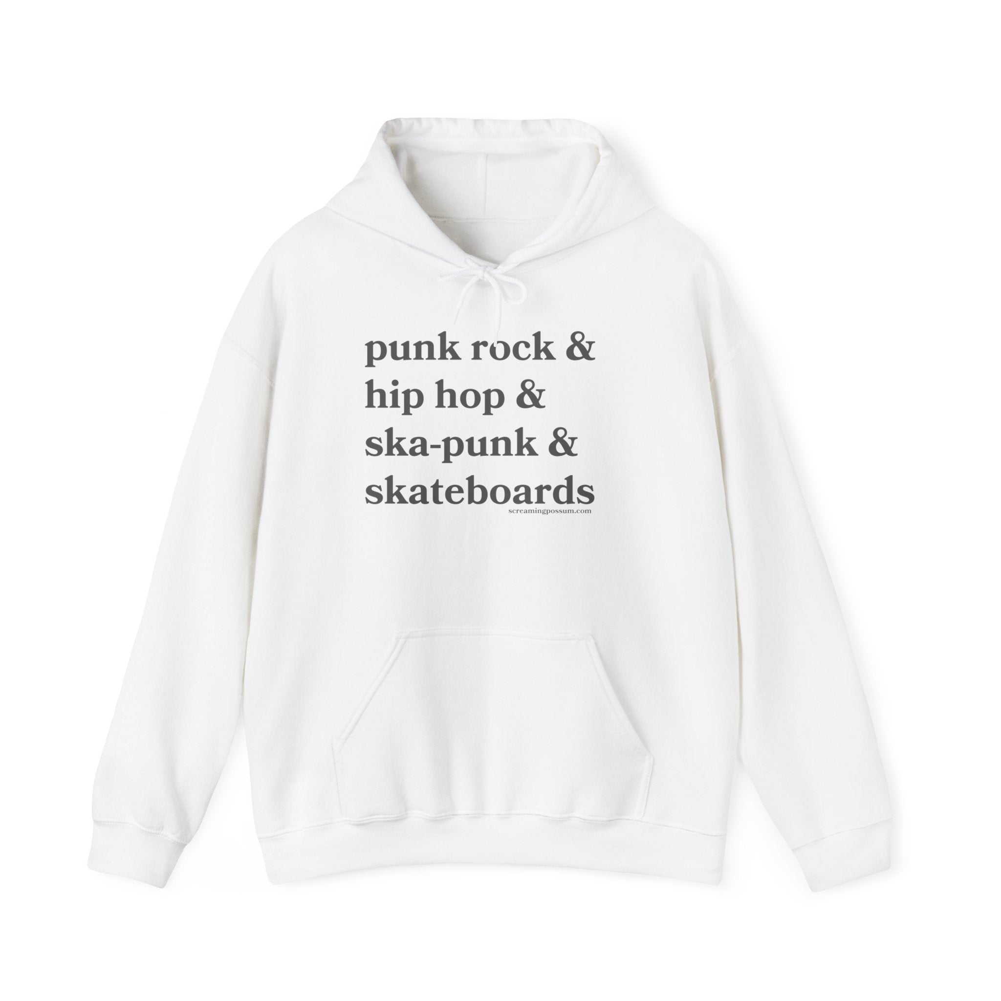 Punk Rock & Hip Hop & Ska-Punk & Skateboards Gildan Pullover Hoodie