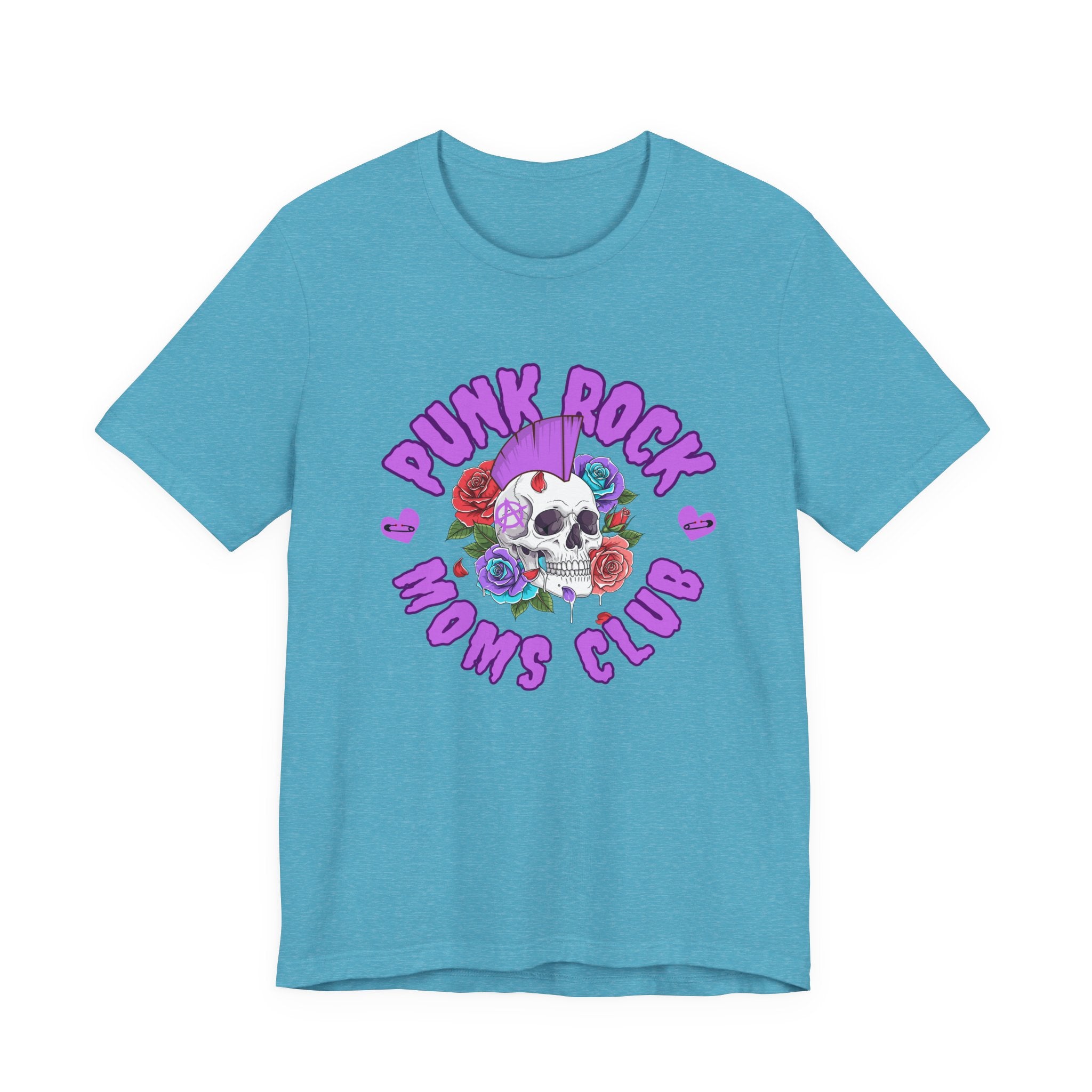 Punk Rock Moms Club — Skull & Roses Bella + Canvas T-Shirt