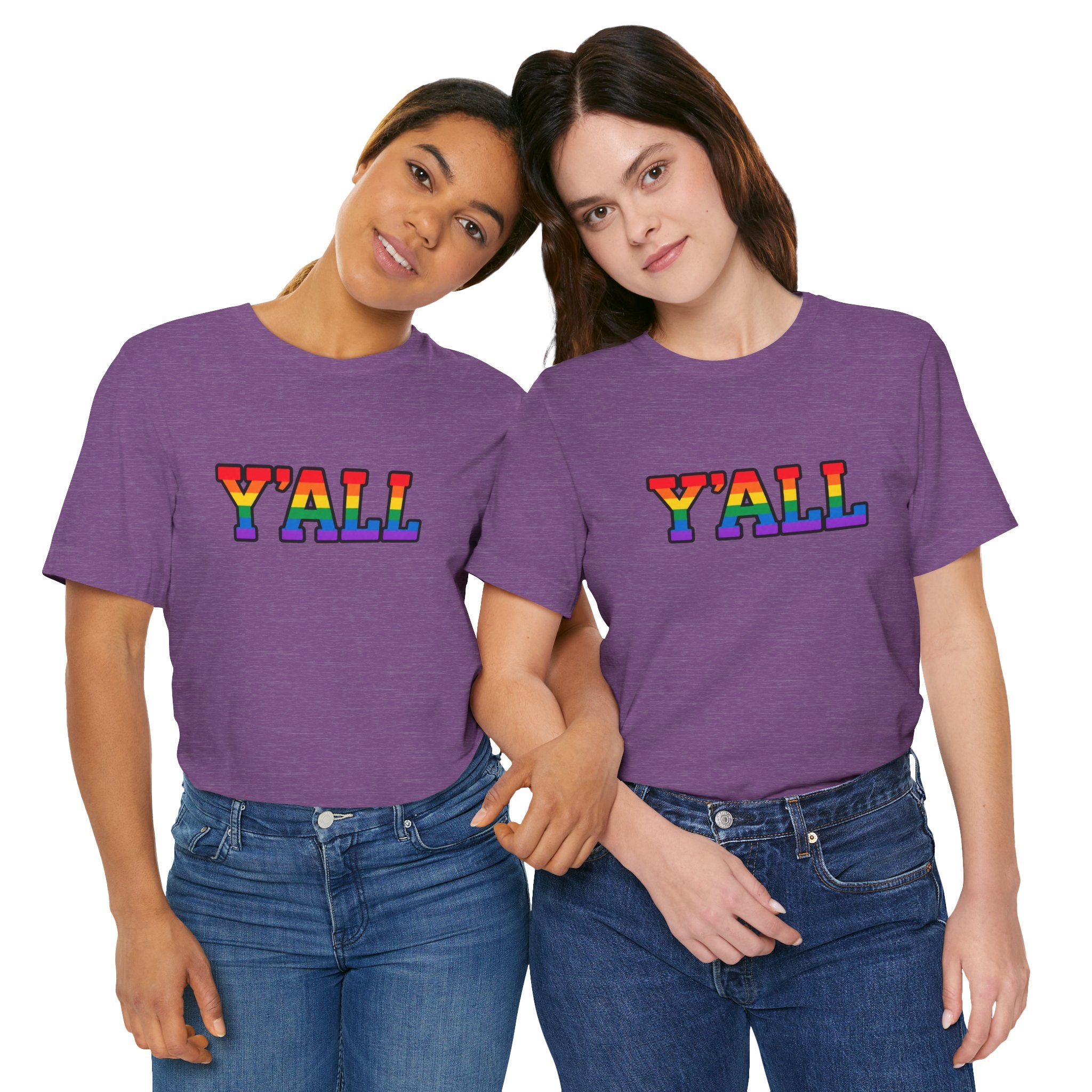 Y'ALL Rainbow Pride Bella + Canvas T-Shirt