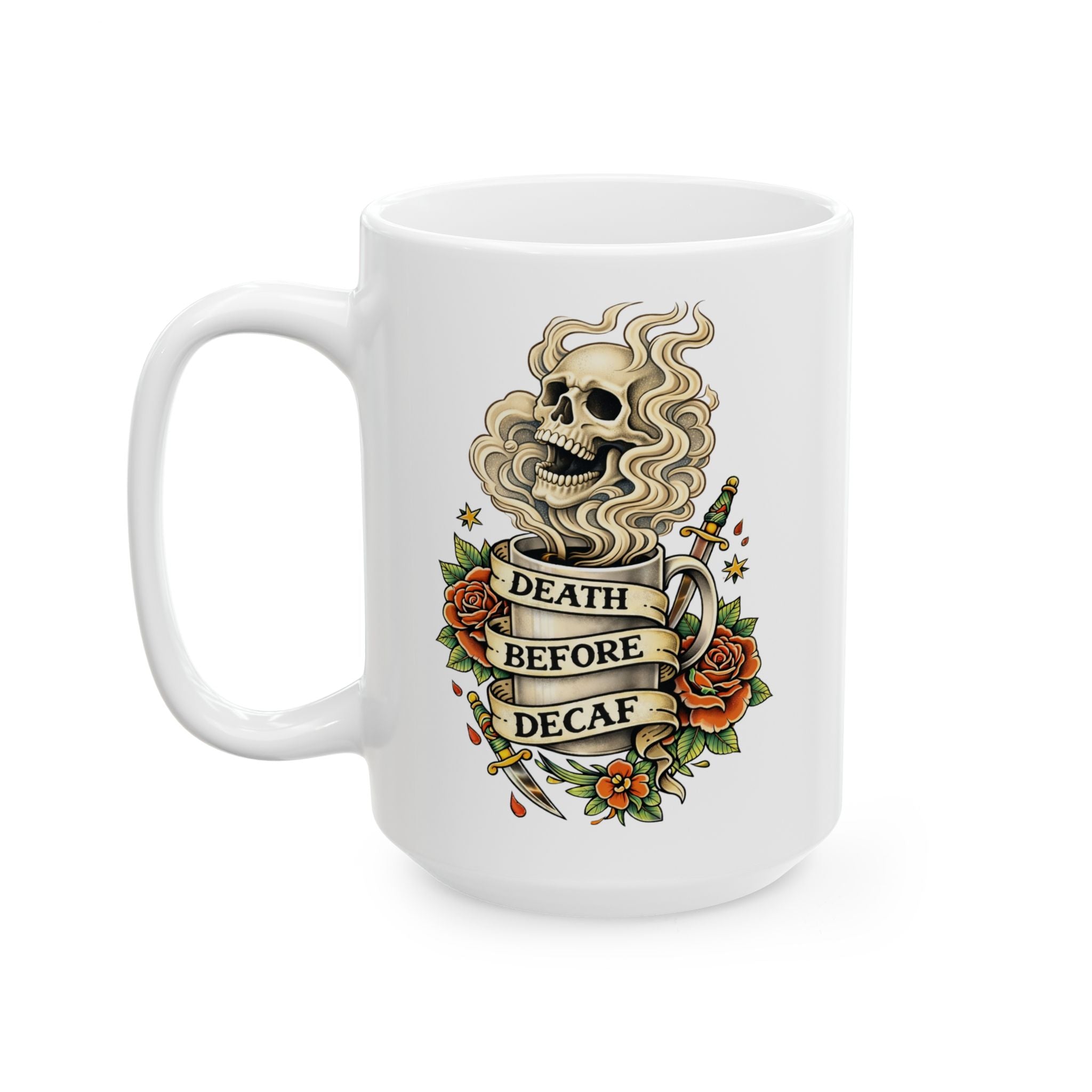 Death Before Decaf Coffee Mug