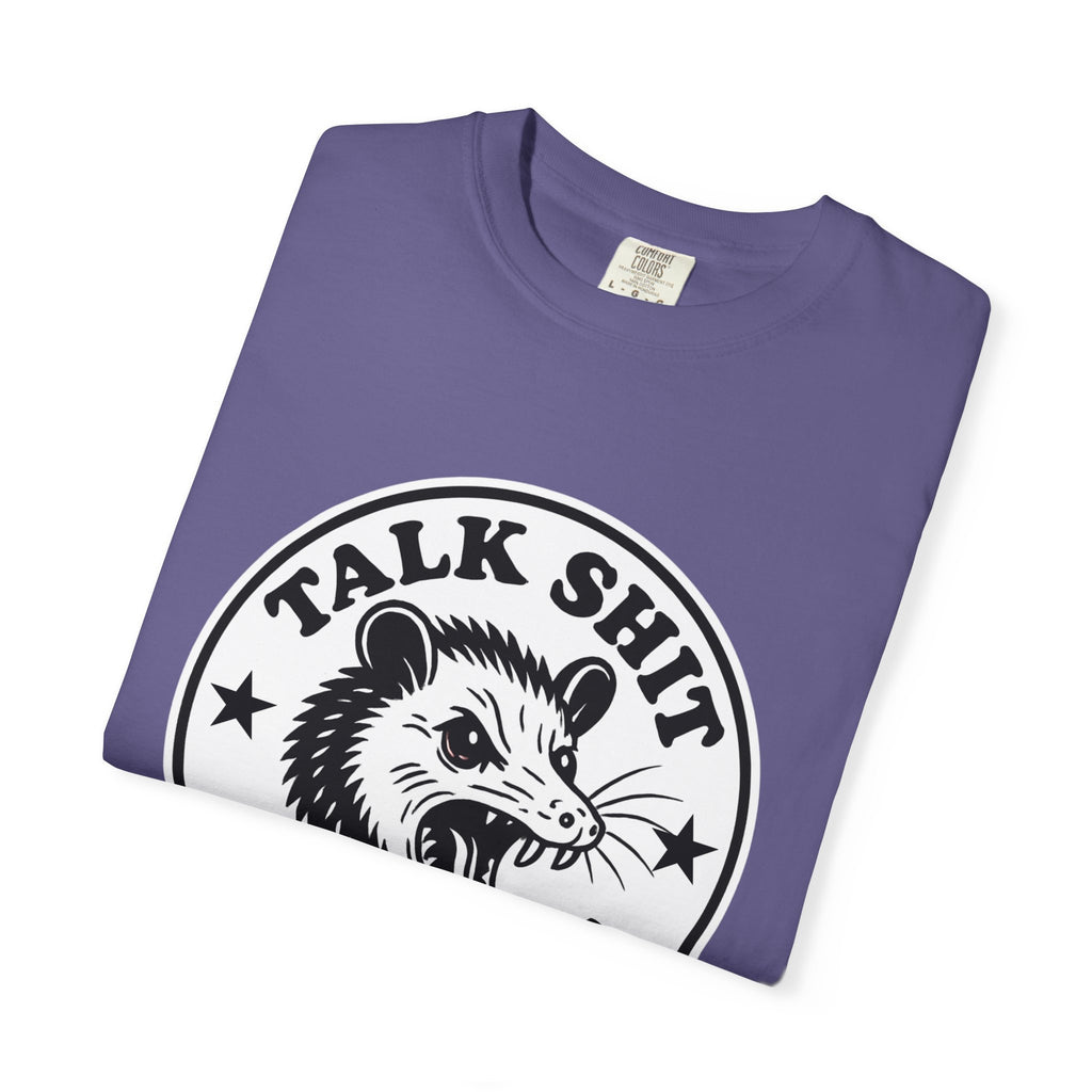 Talk Shit Get Bit Tee — Screaming Possum Graphic T-Shirt