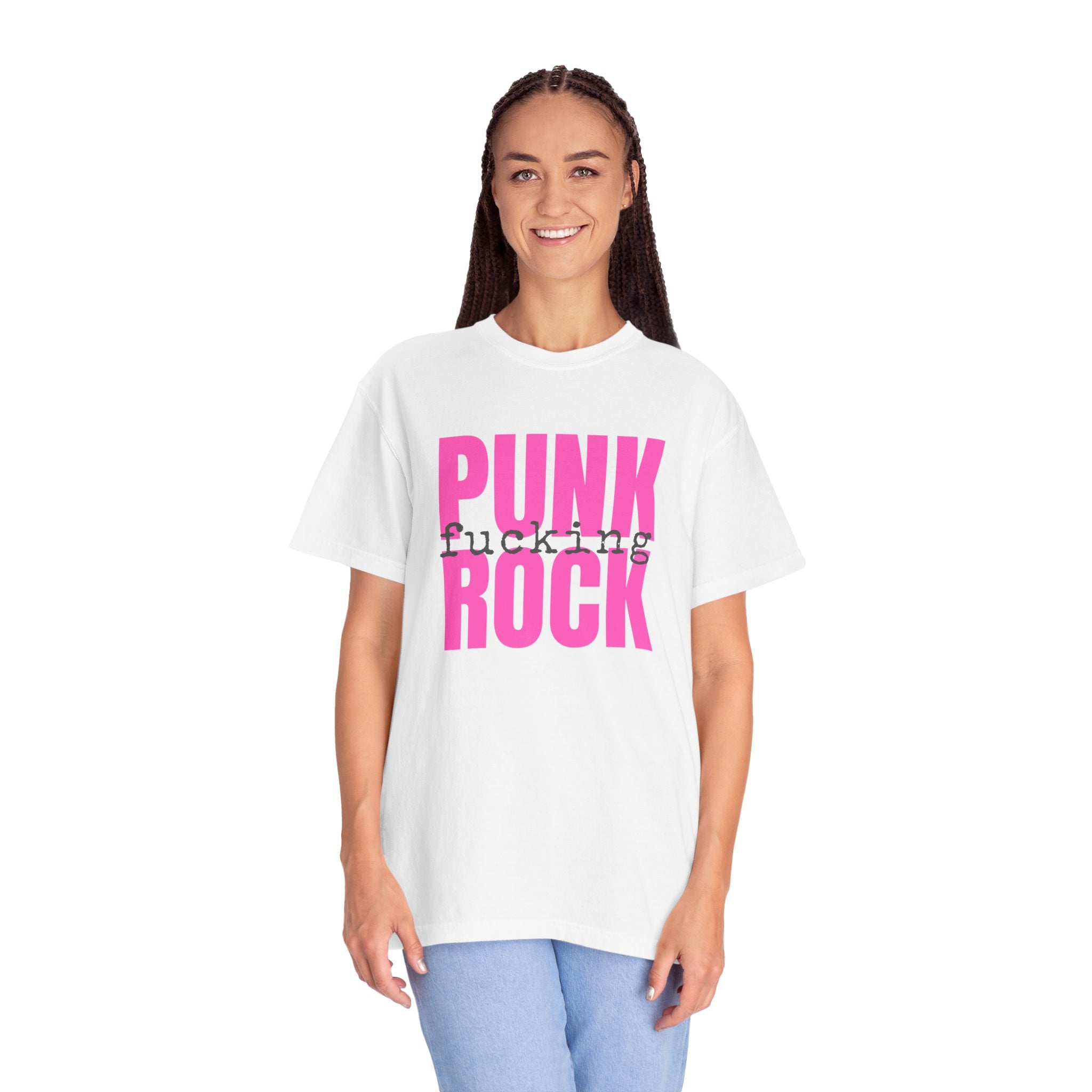 Punk Fucking Rock Comfort Colors Graphic T-Shirt