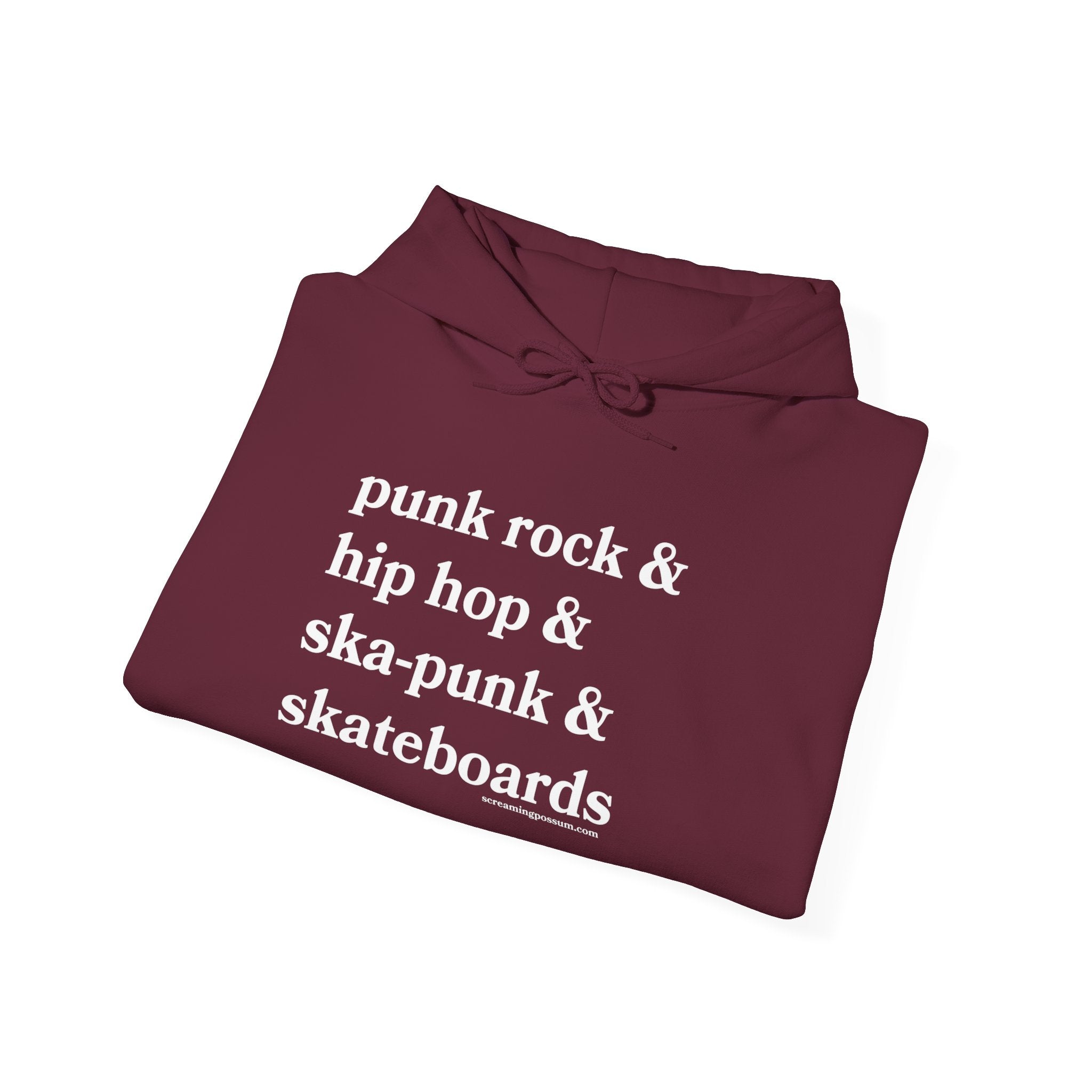 Punk Rock & Hip Hop & Ska-Punk & Skateboards Gildan Pullover Hoodie