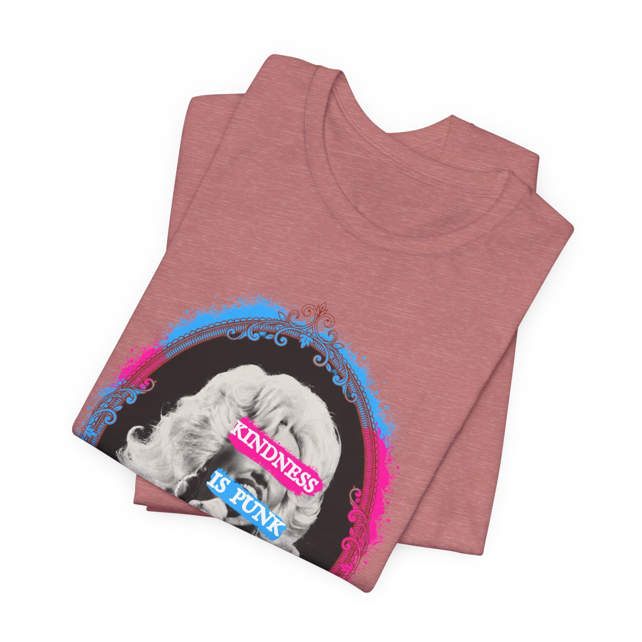 Kindness Is Punk Dolly Bella + Canvas T-Shirt - Vintage Punk Graphic Tee