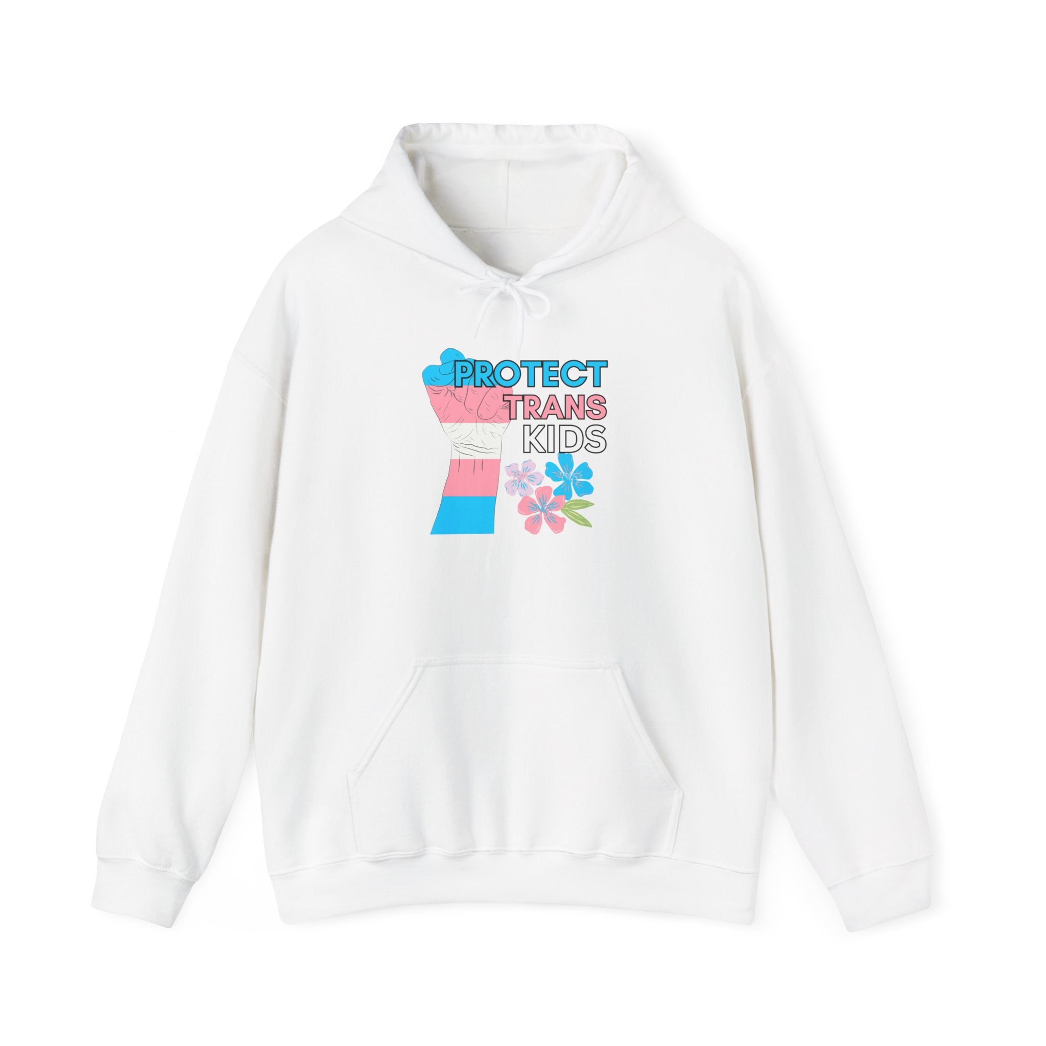 Protect Trans Kids Hoodie on Gildan Hooded Sweatshirt