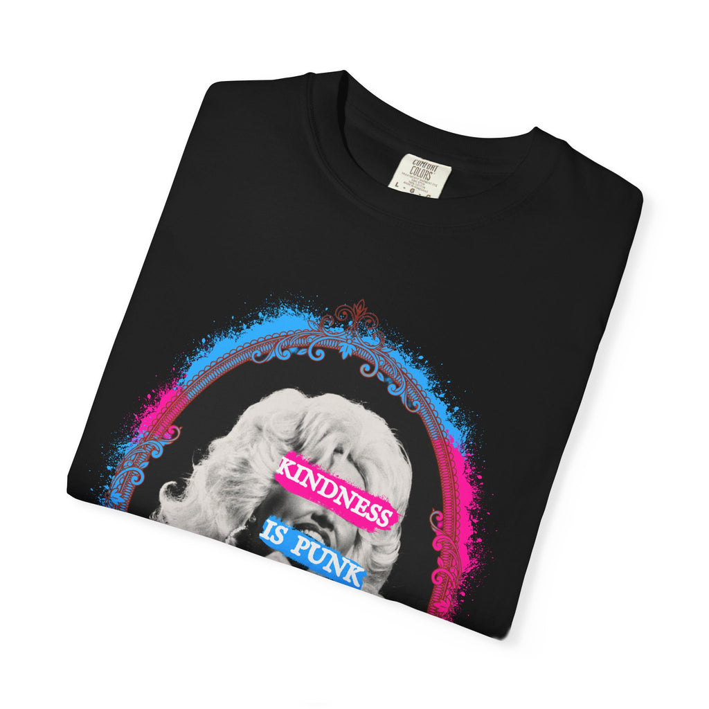 Kindness Is Punk Dolly Comfort Colors T-ShirtT-Shirt — Retro Punk Graphic Tee