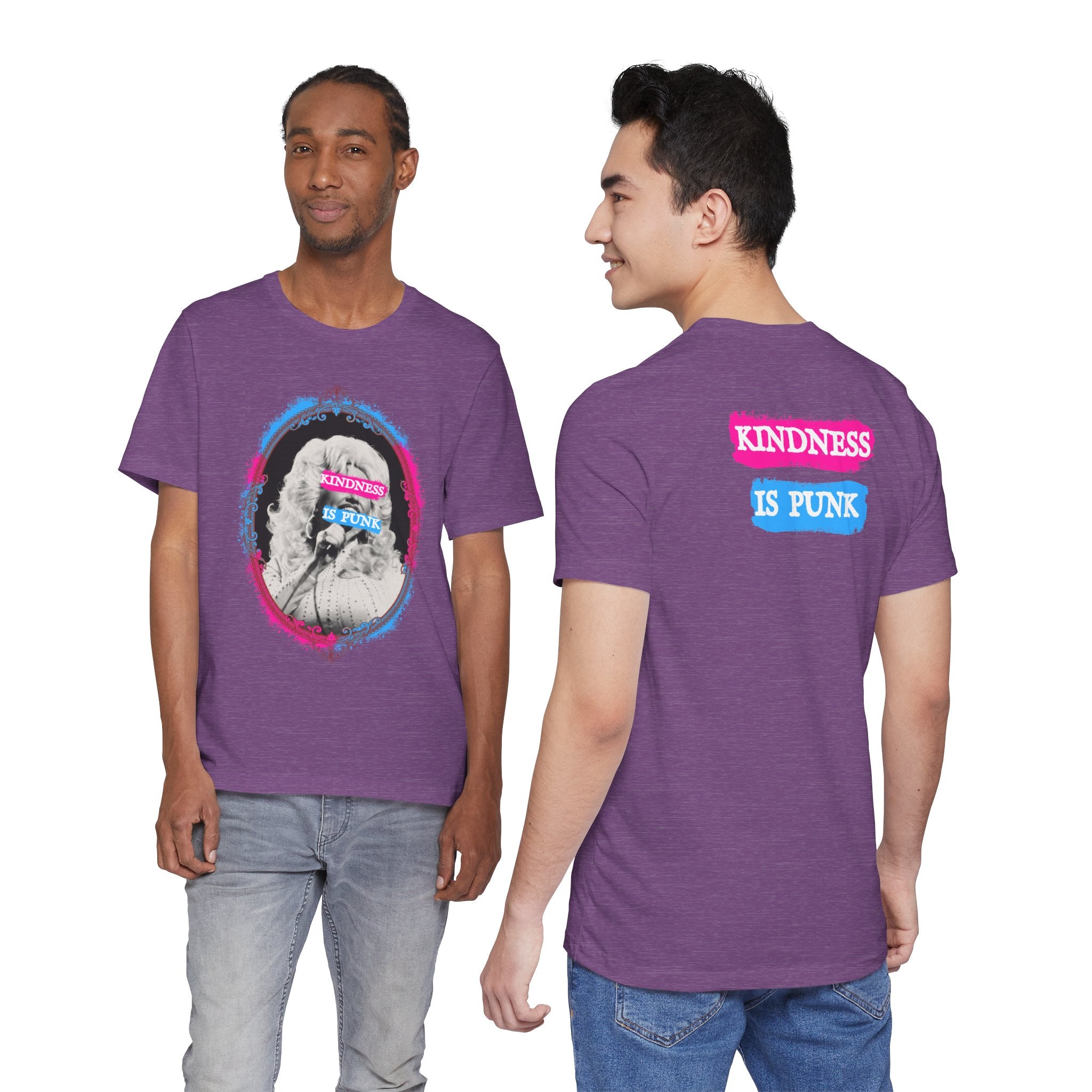 Kindness Is Punk Dolly Bella + Canvas T-Shirt - Vintage Punk Graphic Tee