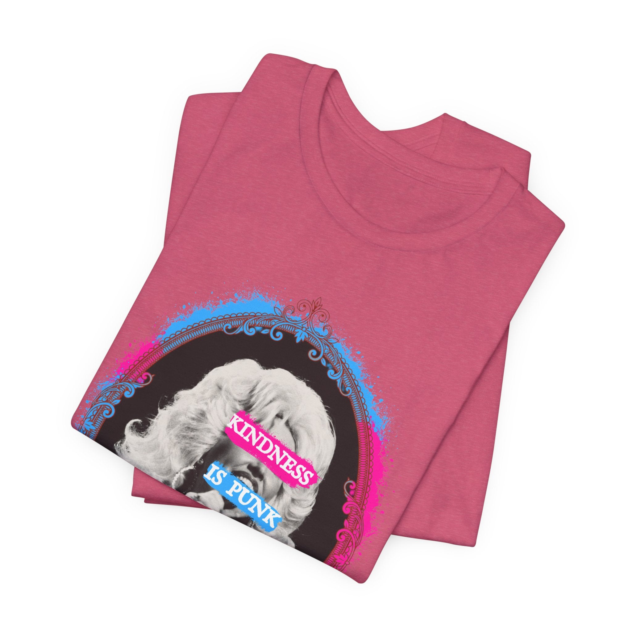 Kindness Is Punk Dolly Bella + Canvas T-Shirt - Vintage Punk Graphic Tee
