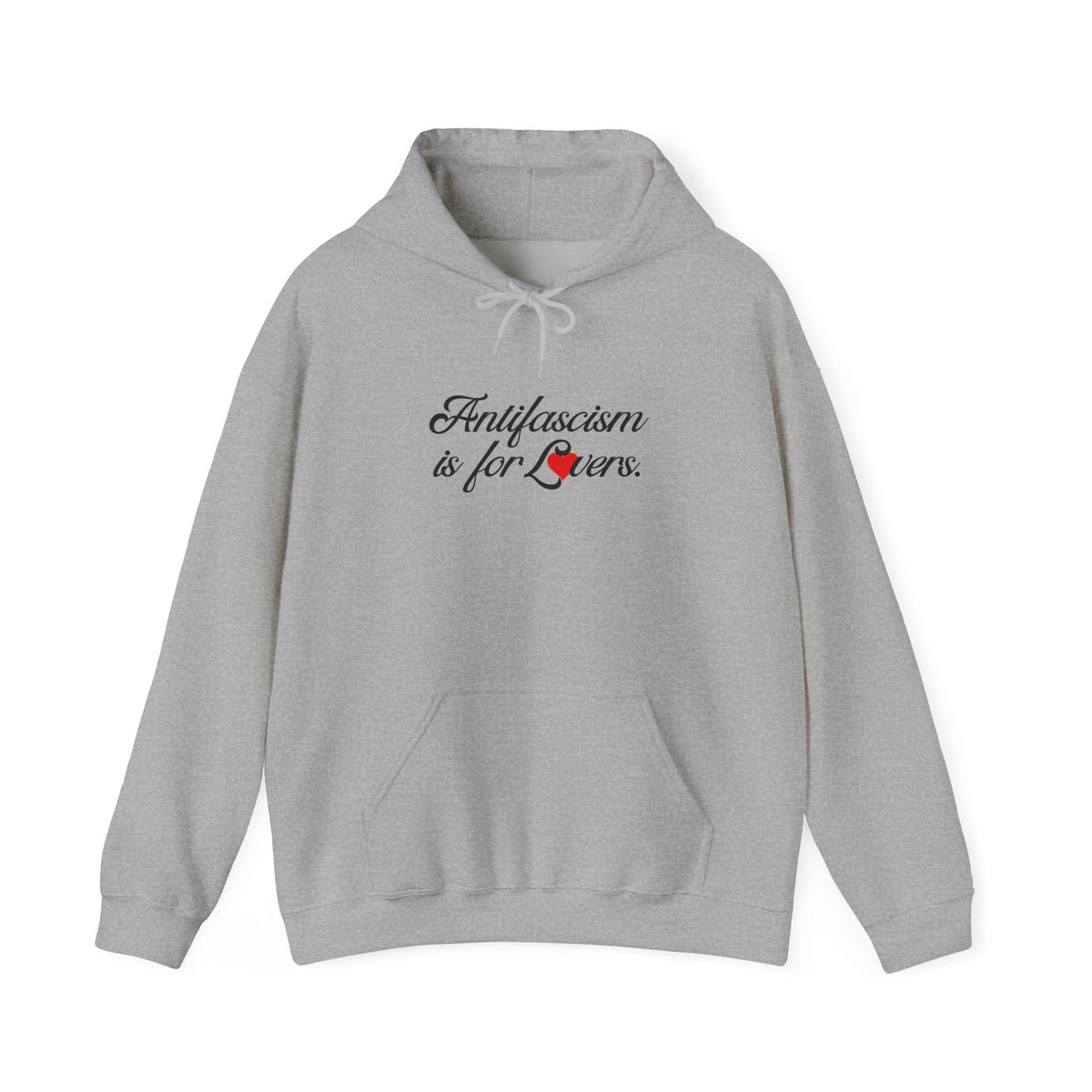 Antifascism is For Lovers Graphic Gildan HoodedSweatshirt