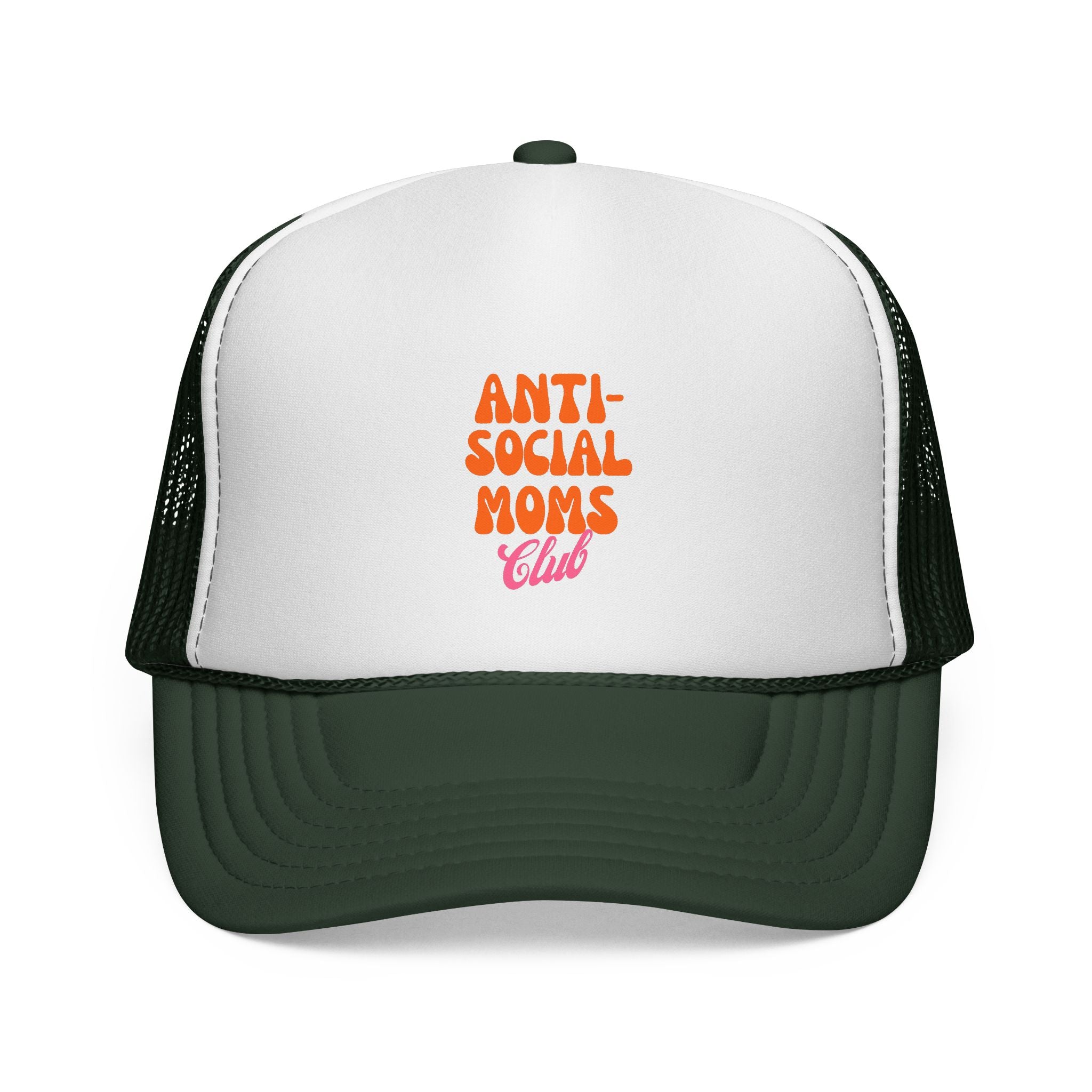 Anti-Social Mom's Club Printed Snapback Trucker Hat