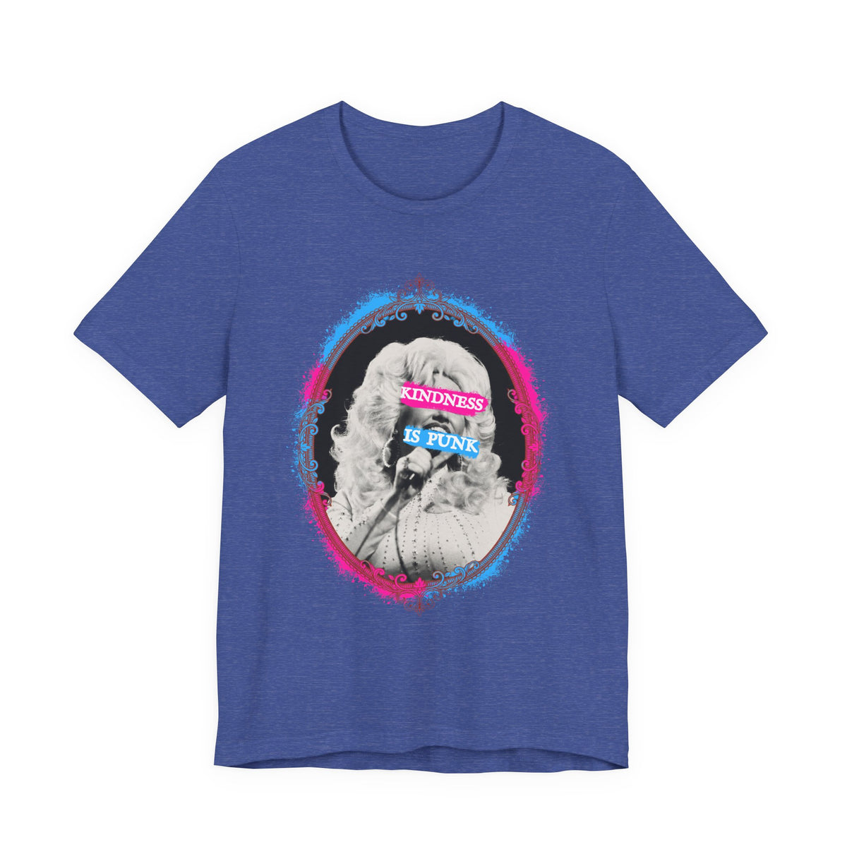 Kindness Is Punk Dolly Bella + Canvas T-Shirt - Vintage Punk Graphic Tee