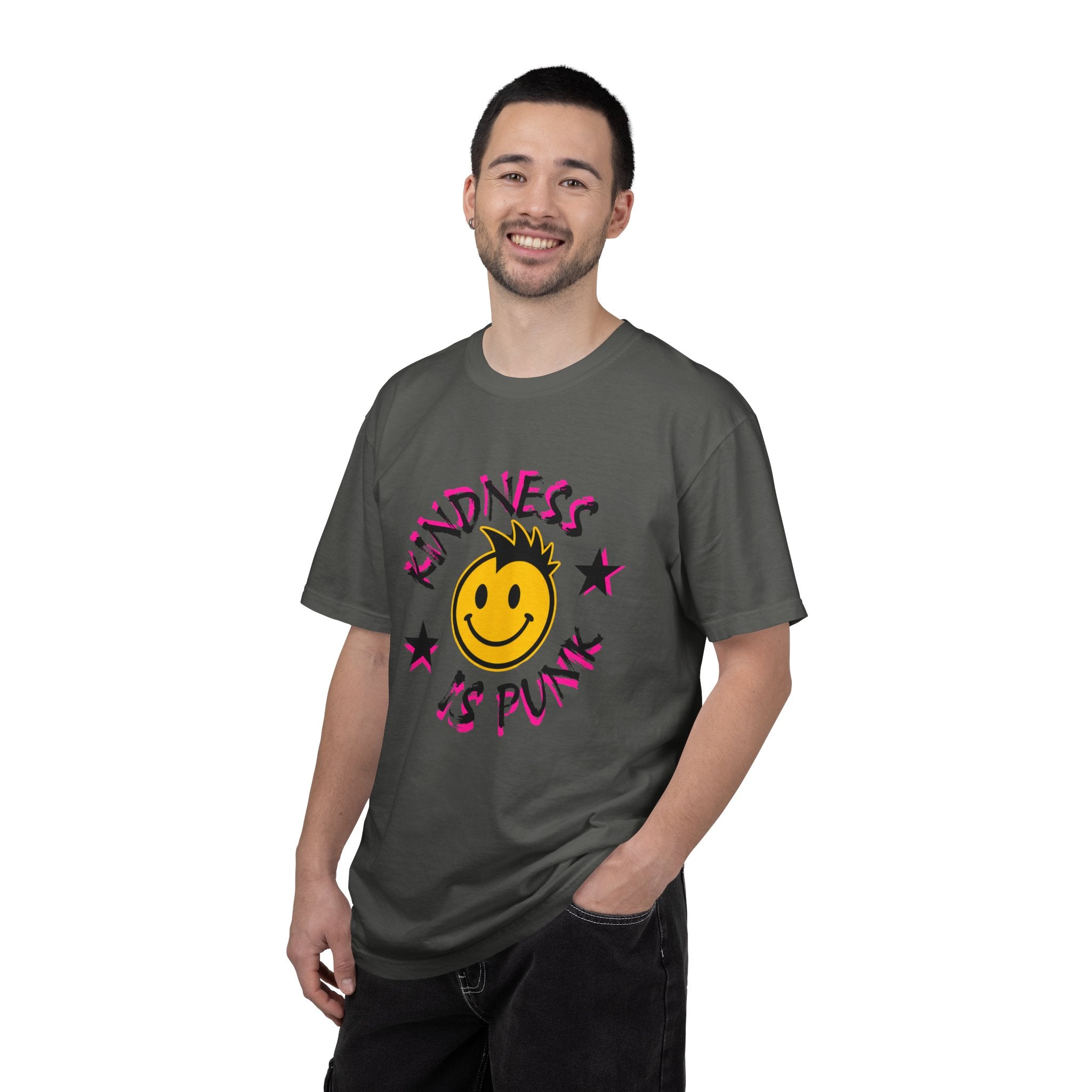 Kindness Is Punk Smiley Comfort Colors T-Shirt