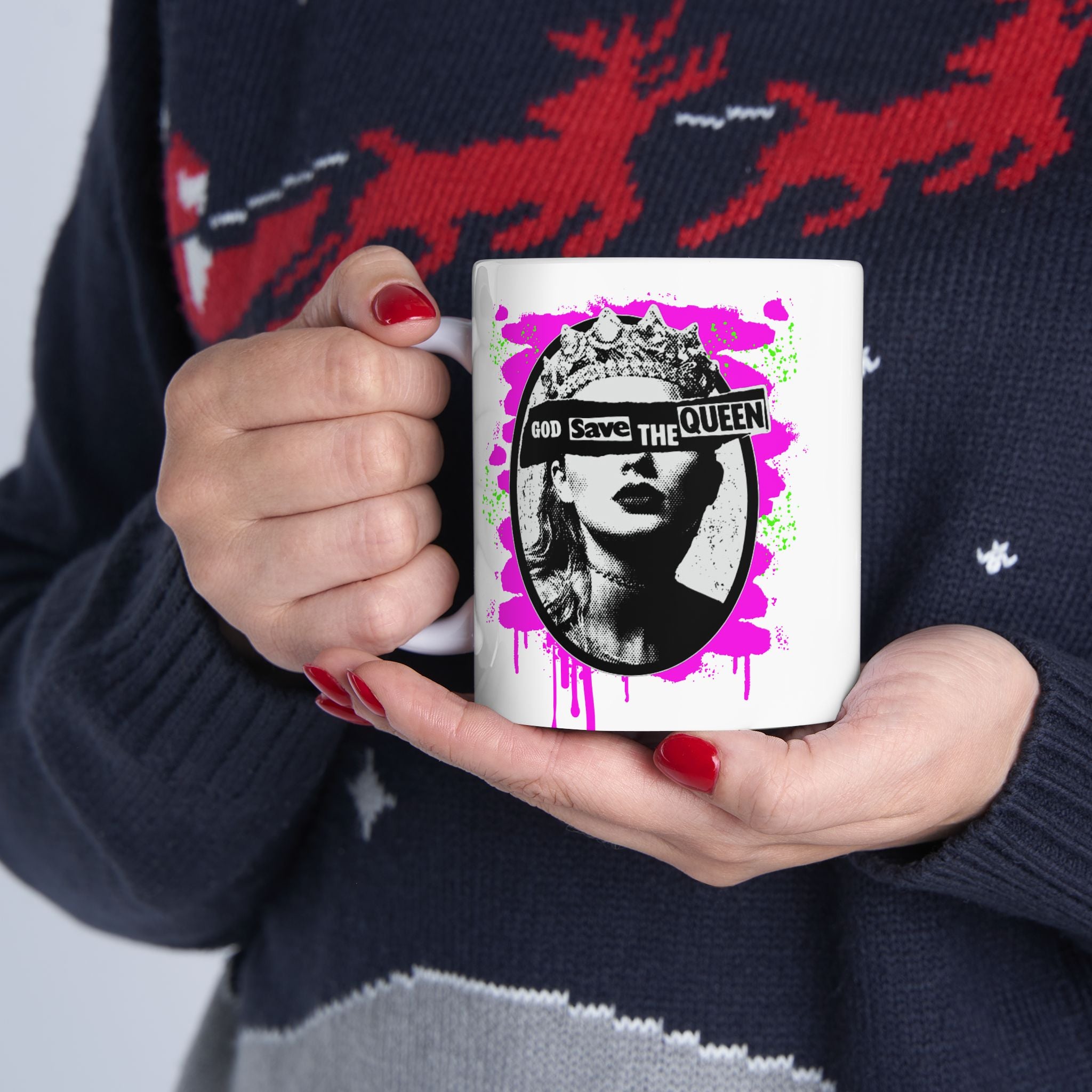 God Save The Queen Classic Punk x Swiftie Mashup Ceramic Mug