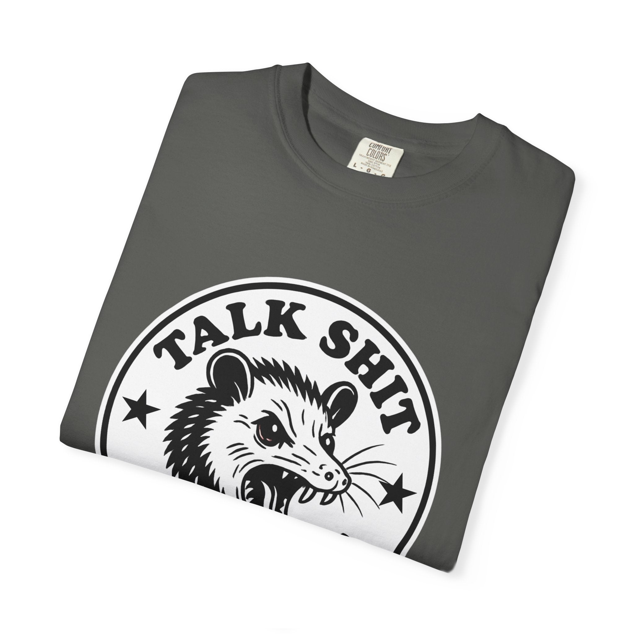 Talk Shit Get Bit Tee — Screaming Possum Graphic T-Shirt