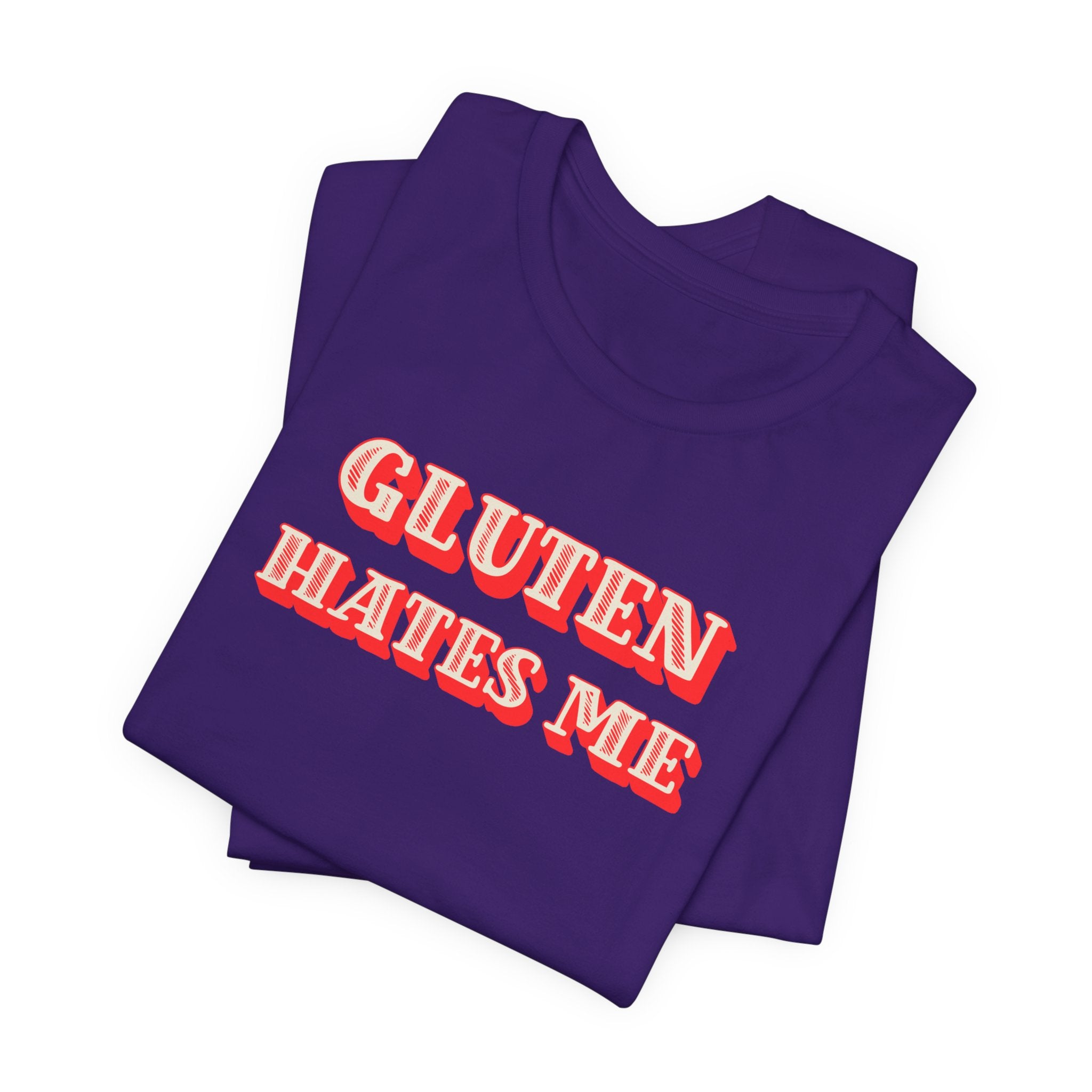 Gluten Hates Me Tee — Funny Celiac/Gluten-Free Shirt