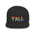 Rainbow "Y'ALL" Pride Flat Bill Snapback Hat