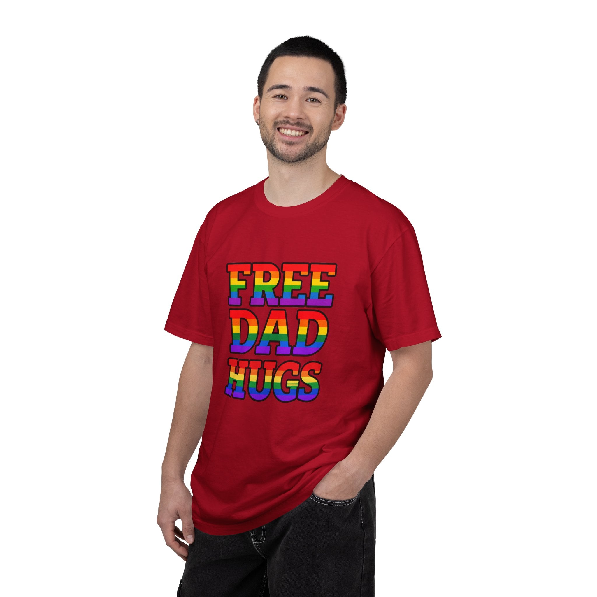 Free Dad Hugs Rainbow Pride Comfort Colors T-Shirt