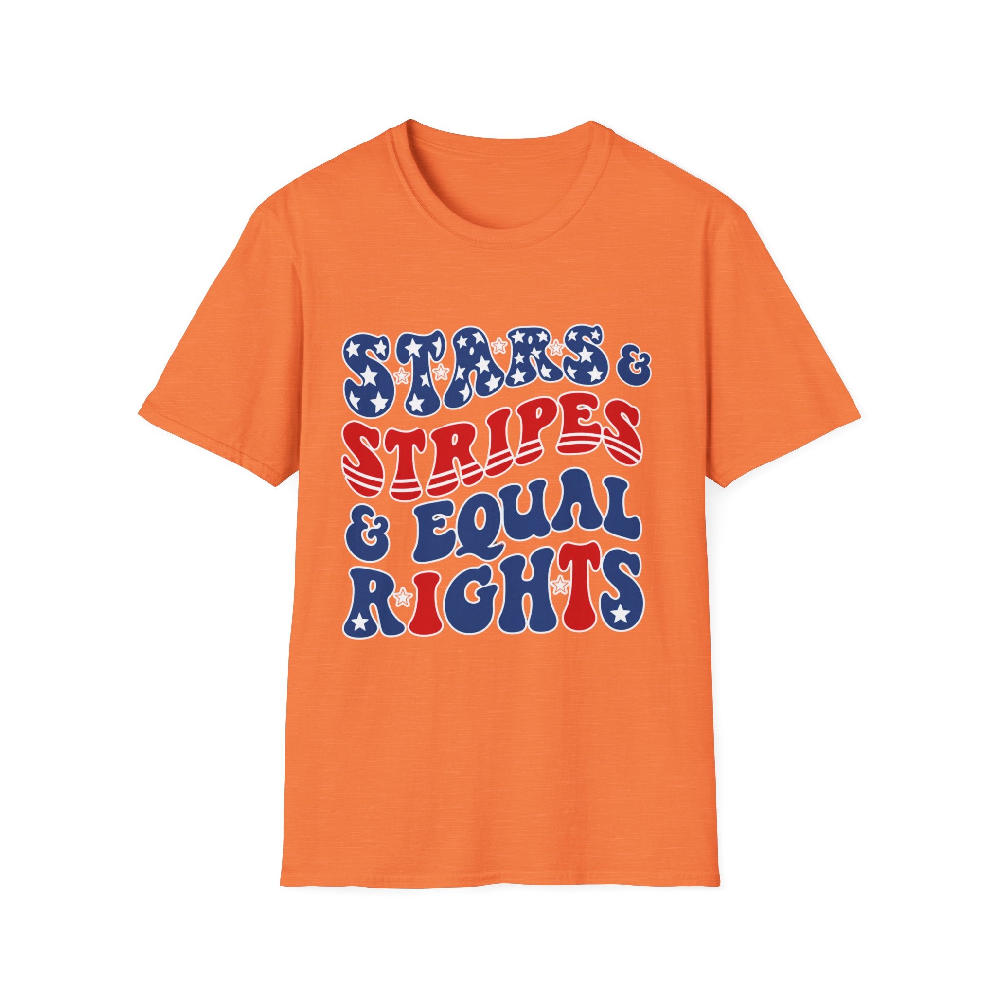 Stars & Stripes & Equal Rights Patriotic Gildan T‐Shirt