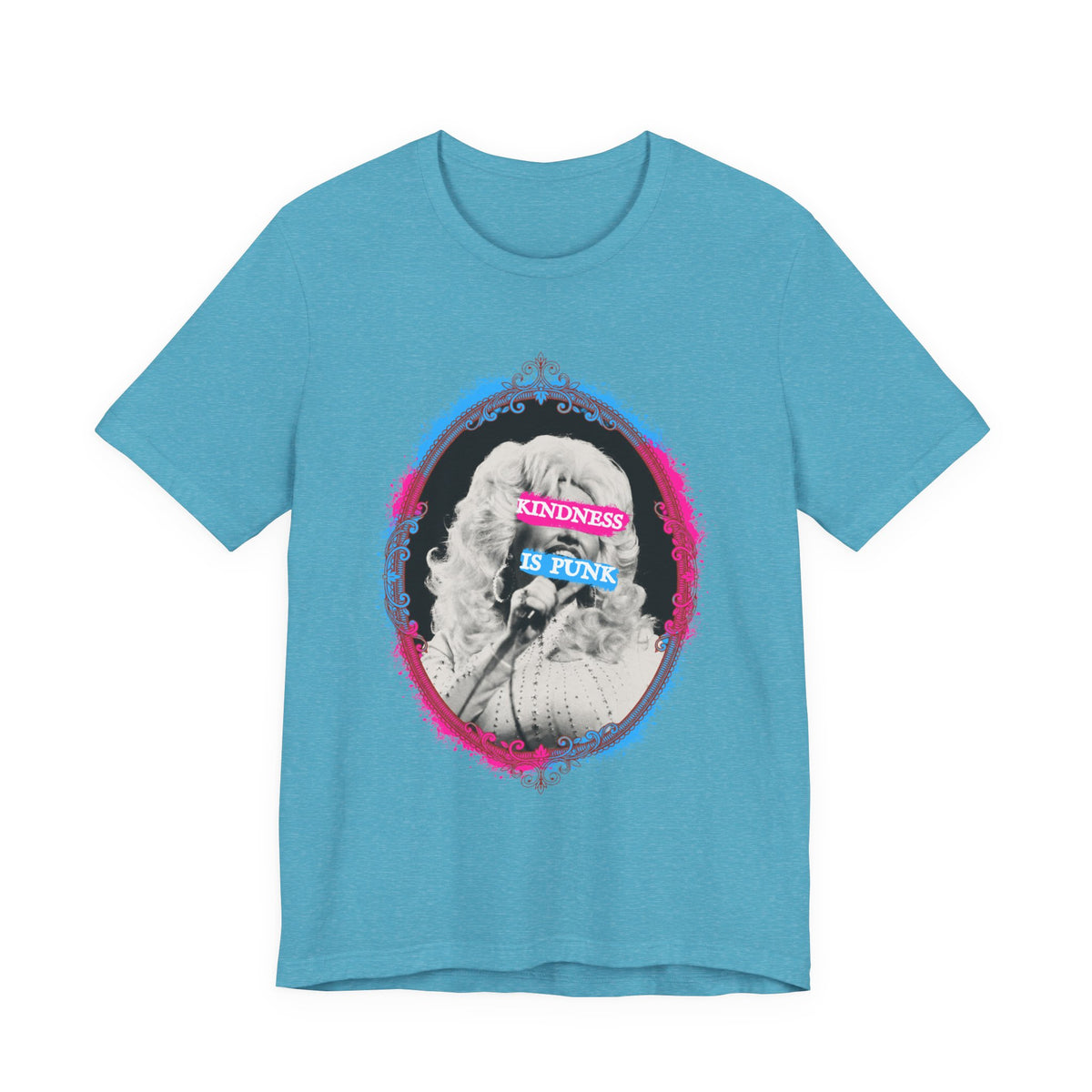 Kindness Is Punk Dolly Bella + Canvas T-Shirt - Vintage Punk Graphic Tee