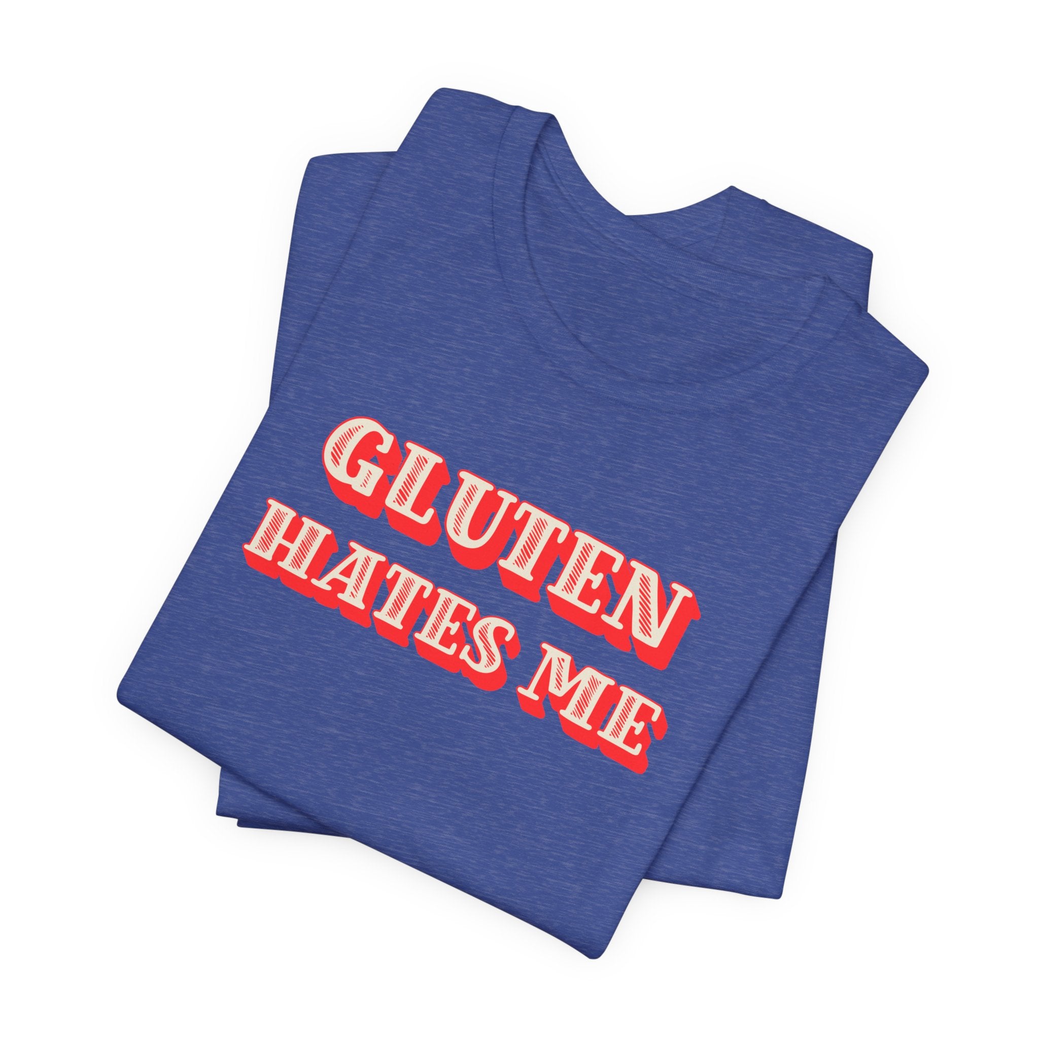Gluten Hates Me Tee — Funny Celiac/Gluten-Free Shirt