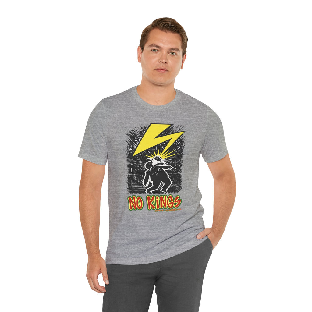 No Kings Lightning Bolt Bella + Canvas T-Shirt