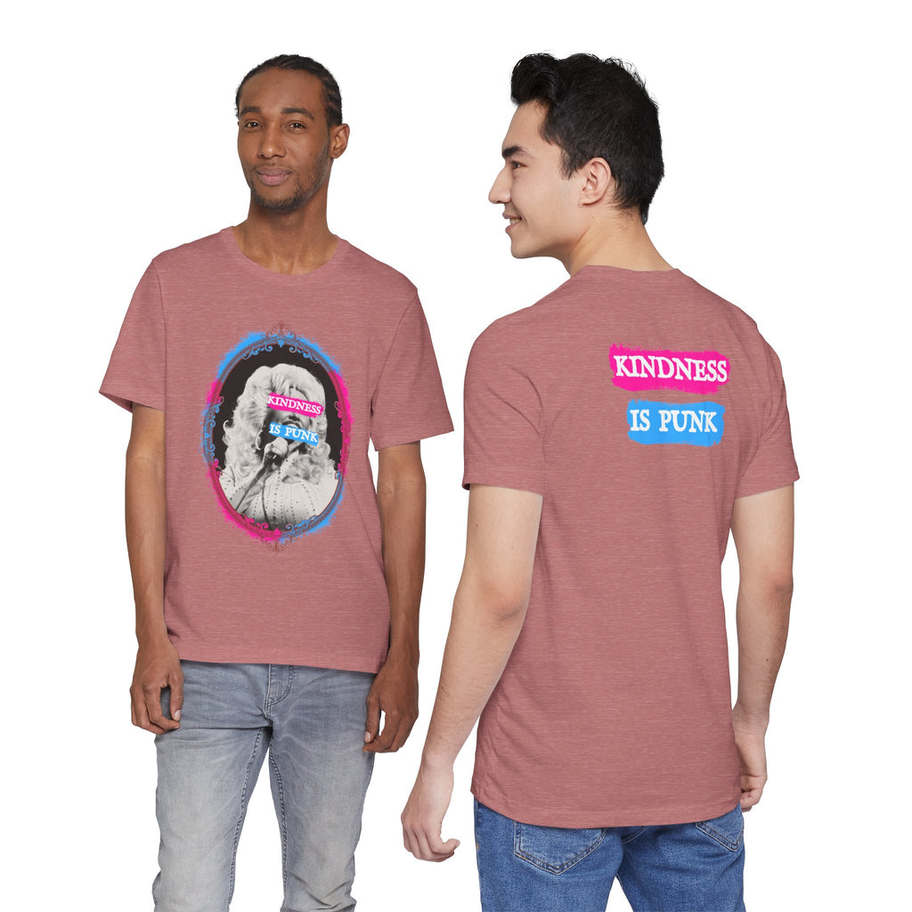 Kindness Is Punk Dolly Bella + Canvas T-Shirt - Vintage Punk Graphic Tee