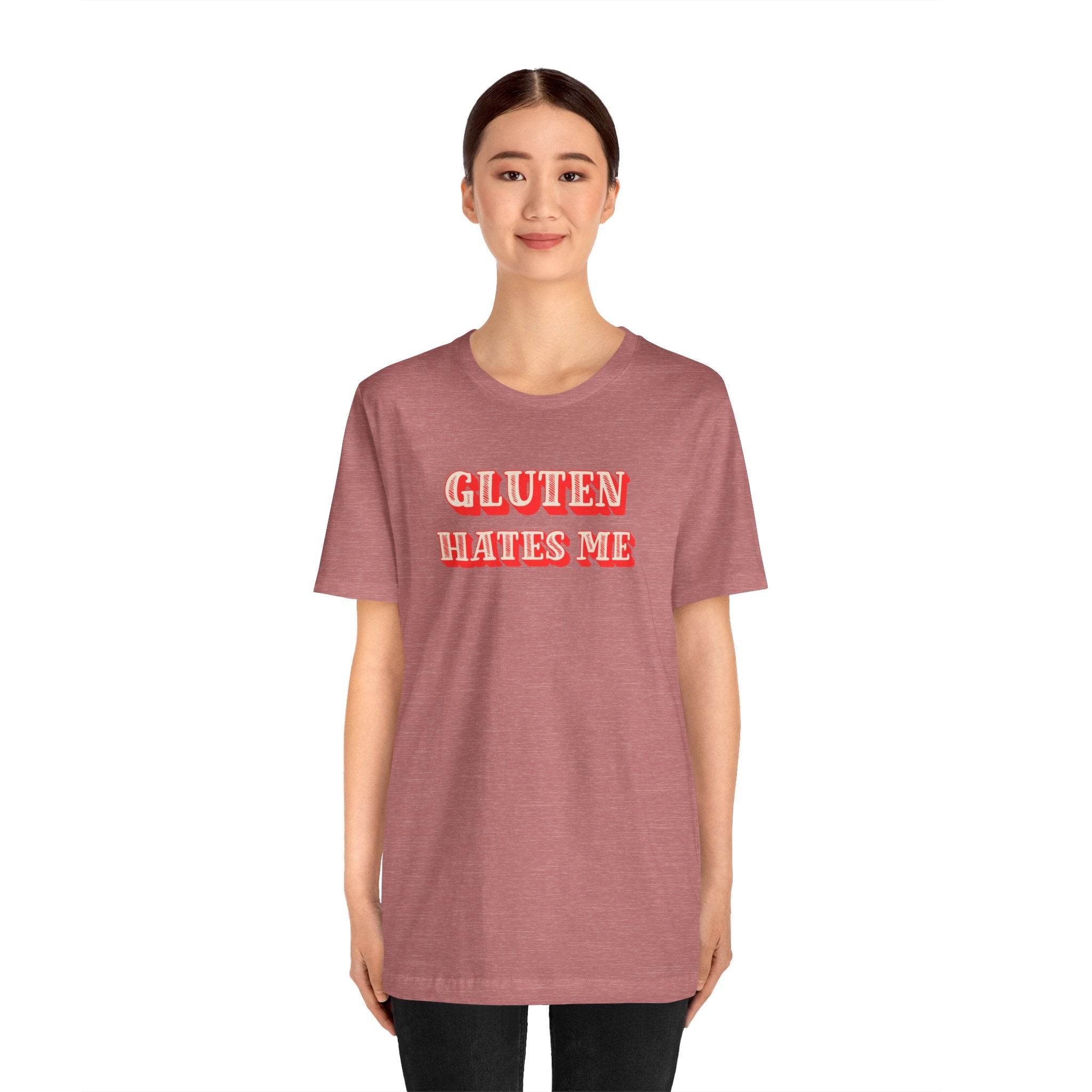 Gluten Hates Me Tee — Funny Celiac/Gluten-Free Shirt