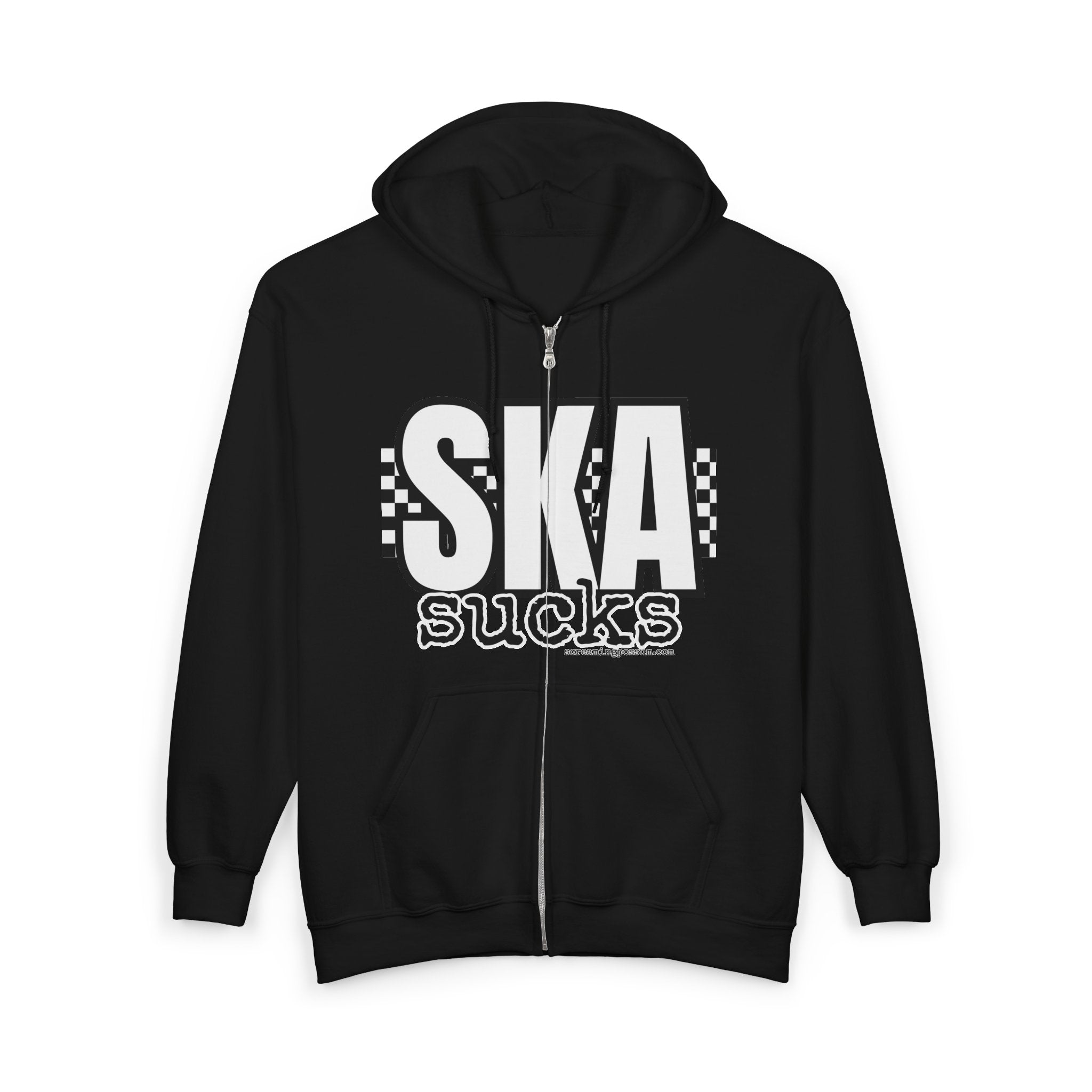 Ska Sucks Full-Zip Gildan Hoodie
