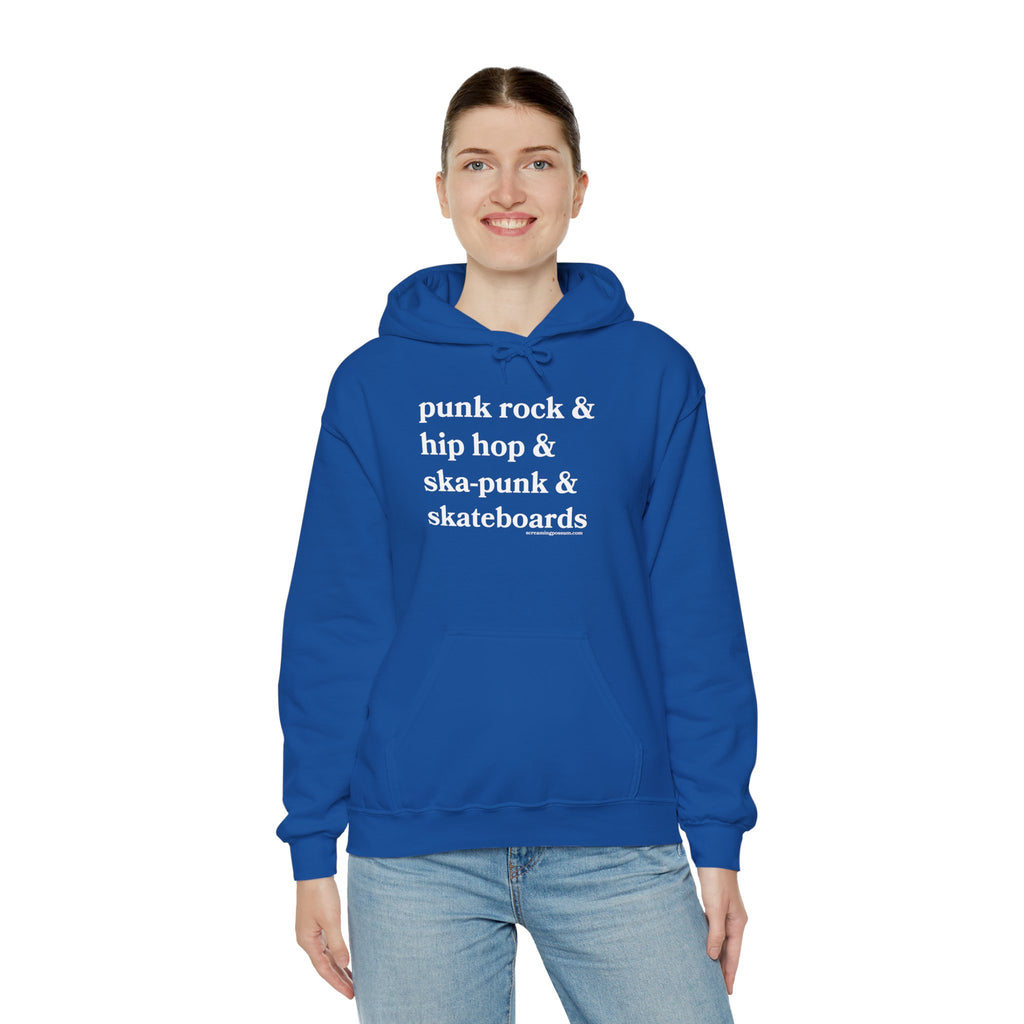 Punk Rock & Hip Hop & Ska-Punk & Skateboards Gildan Pullover Hoodie