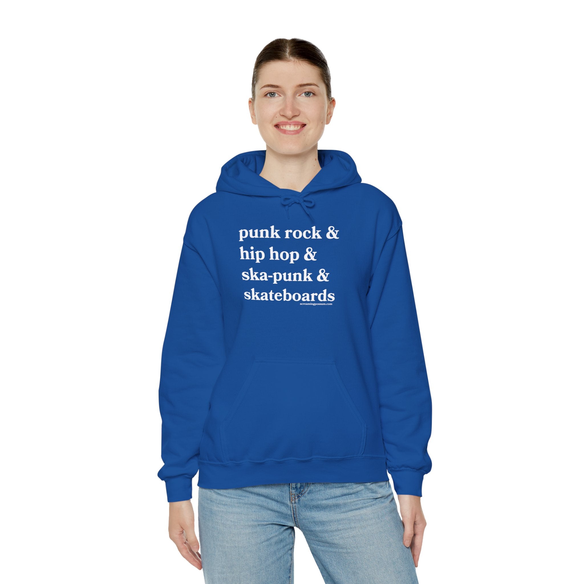Punk Rock & Hip Hop & Ska-Punk & Skateboards Gildan Pullover Hoodie
