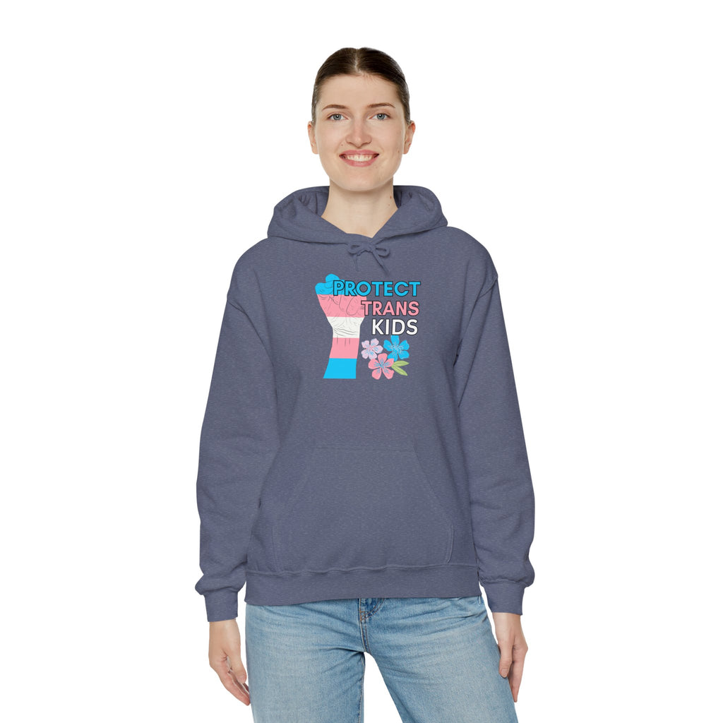 Protect Trans Kids Hoodie on Gildan Hooded Sweatshirt