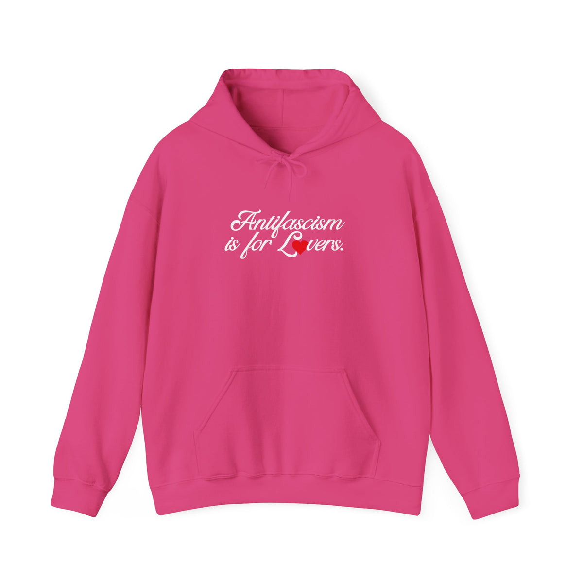 Antifascism is For Lovers Graphic Gildan HoodedSweatshirt